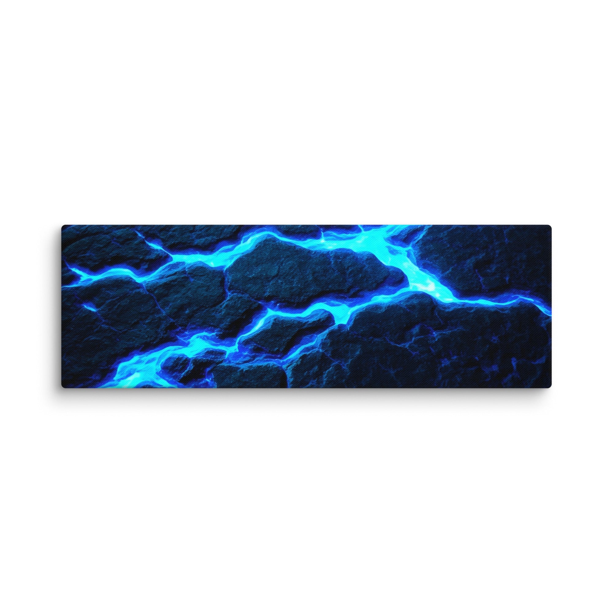 Racite canvas uw shown in wall display view in 12 x 36 inch large size