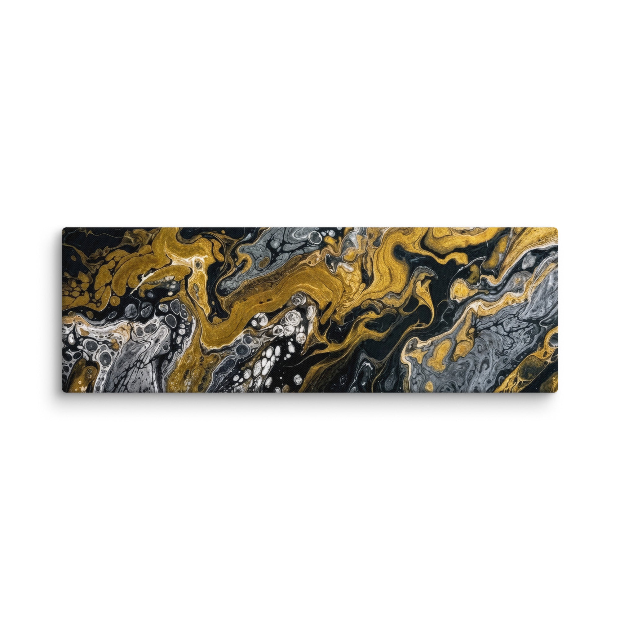 Zurum canvas uw shown in wall display view in 12 x 36 inch large size
