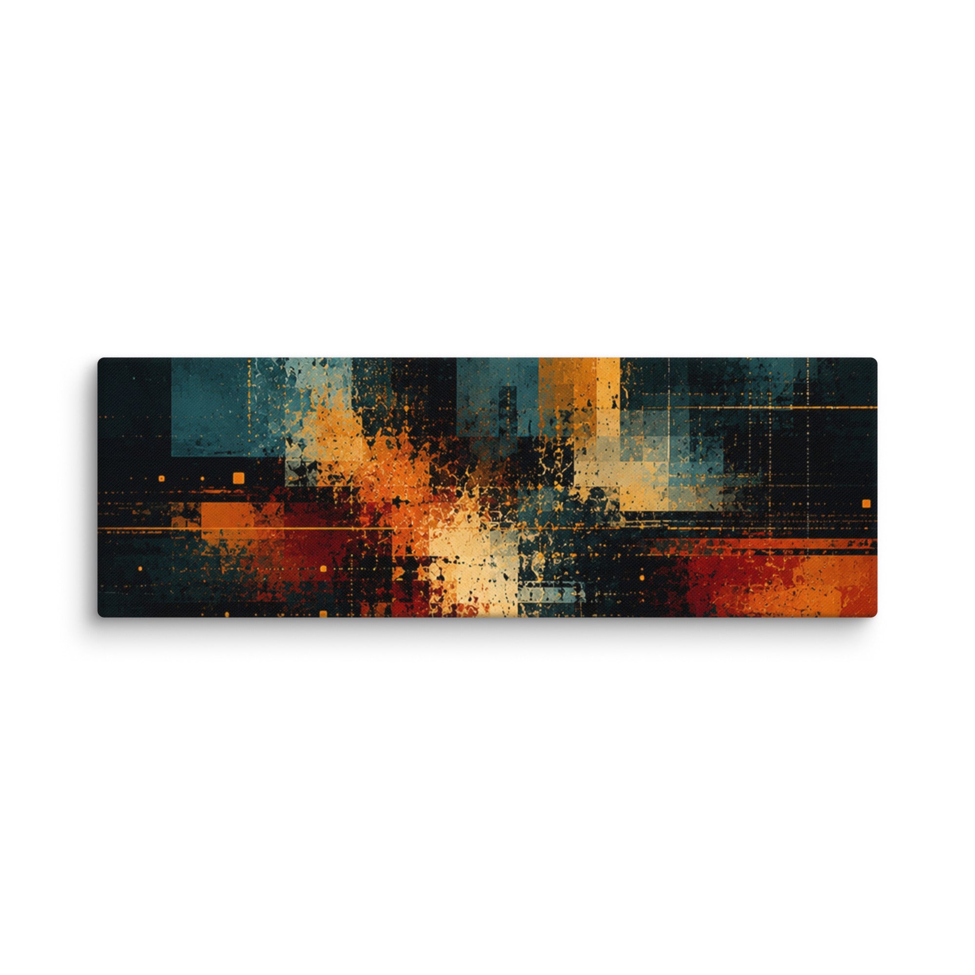 Axion canvas print product view in 10 x 10 inch universal size