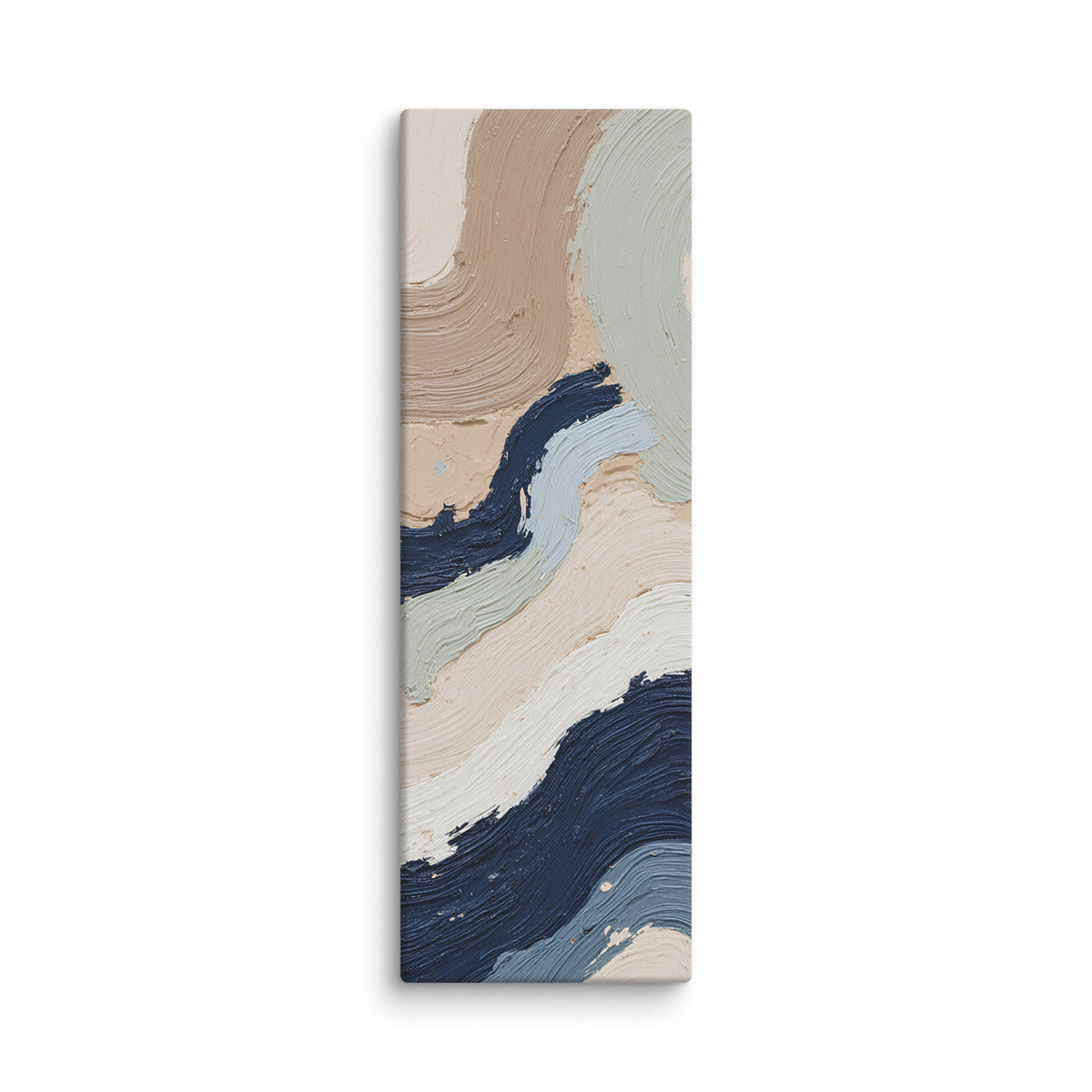 Marl shard canvas artwork with pale stone and soft clay tones with subtle visual texture, shown on white.