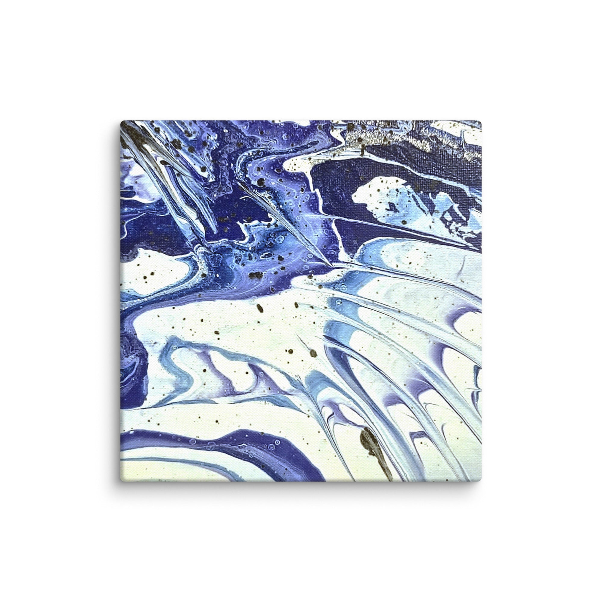 Cobalt canvas print product view in 12 x 24 inch universal size