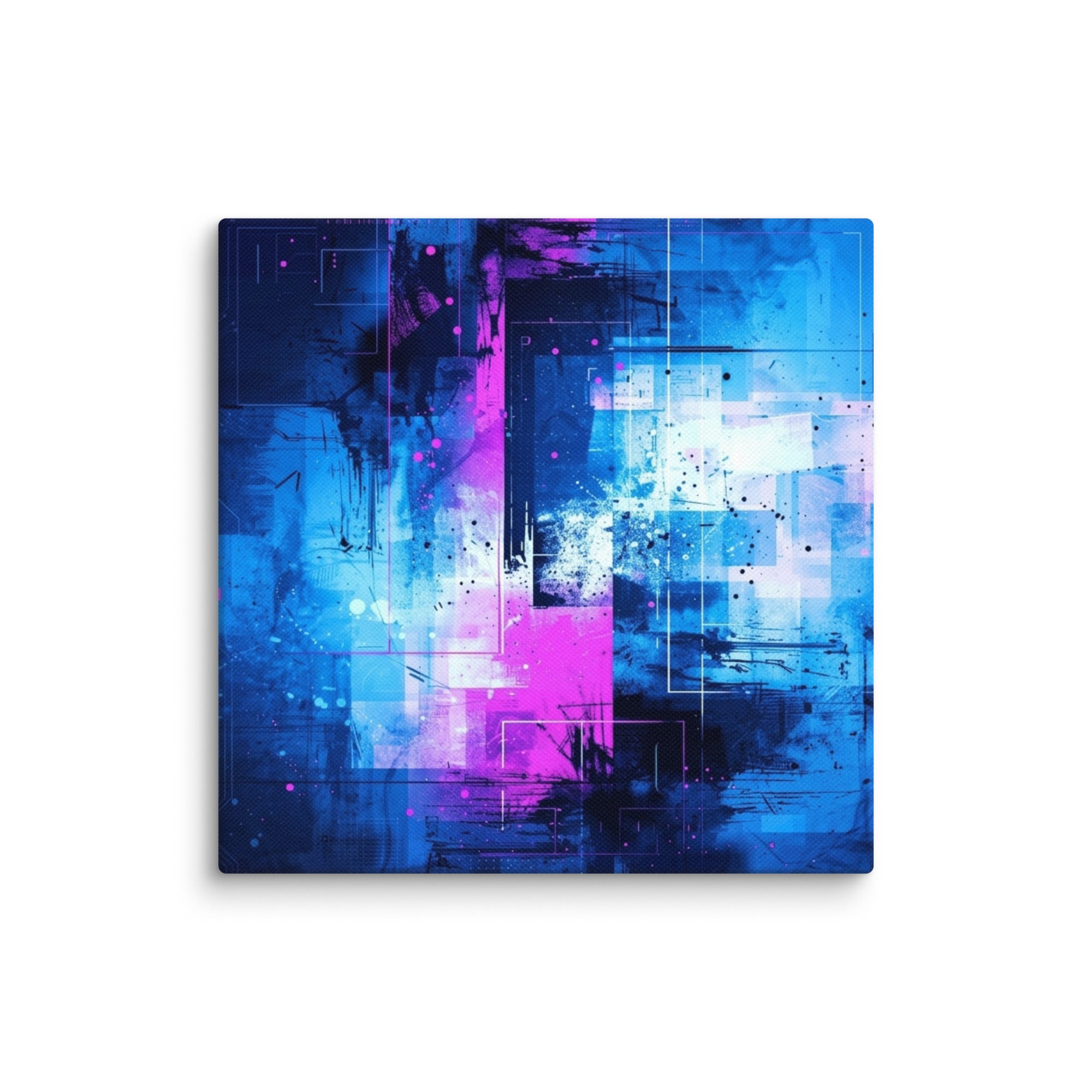 Canvas 'Neon wall art with product details shown in 11 x 14 inch universal size