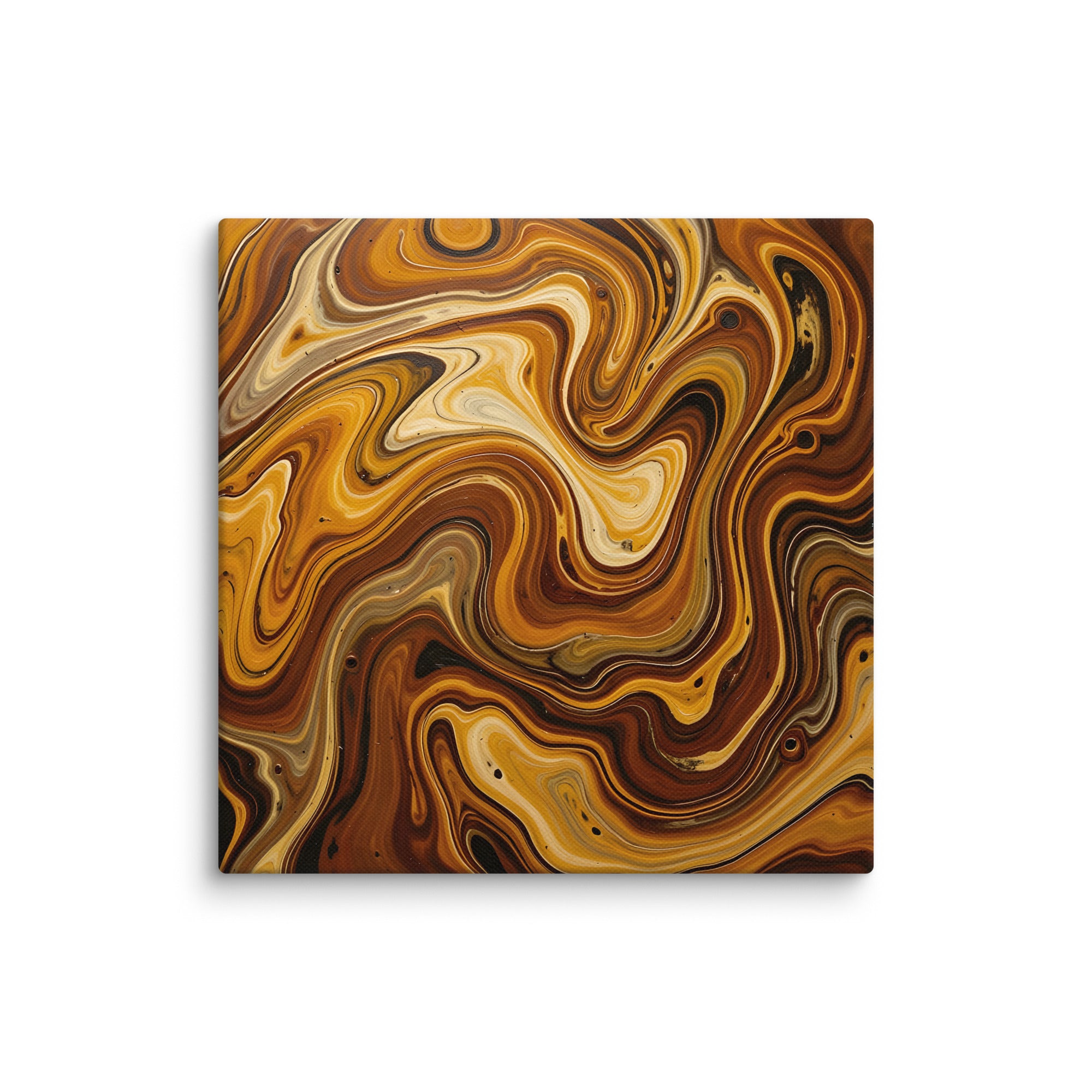 Molten Earth canvas print with product details shown in 11 x 14 inch universal size