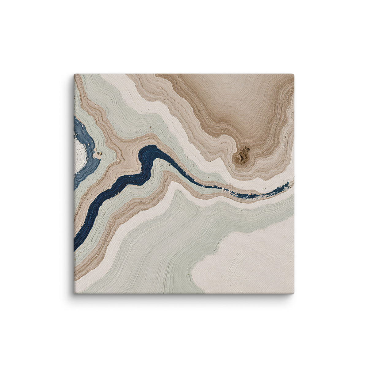 Terrace canvas artwork with stepped stone-like shelves and warm mineral gradients, shown on white.