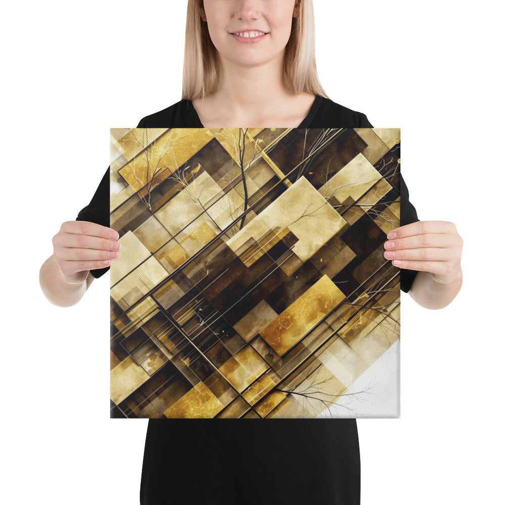 Helios framed canvas print front-facing product image in 12 x 36 inch large size