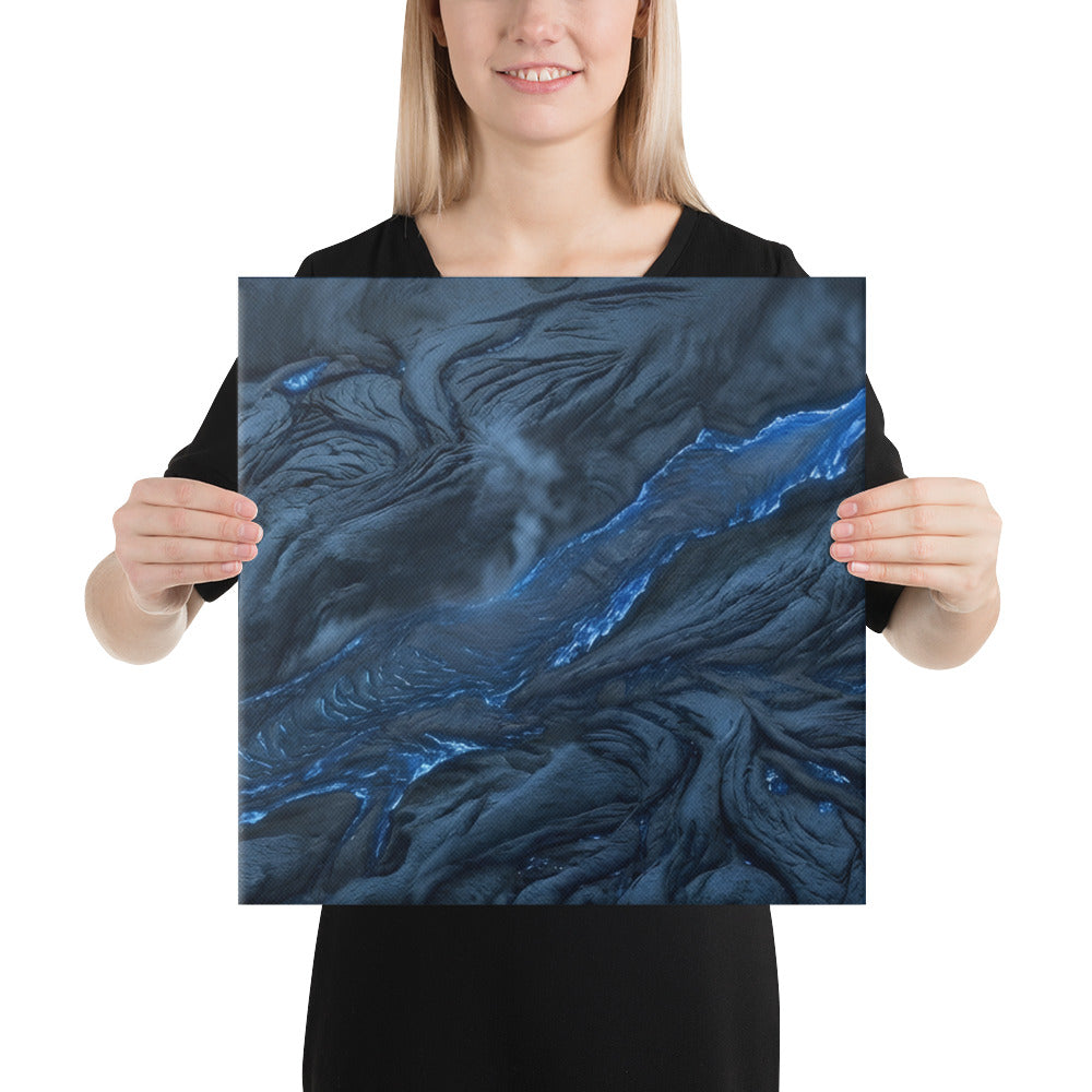 Vent canvas print with product details shown in 14 x 14 inch universal size