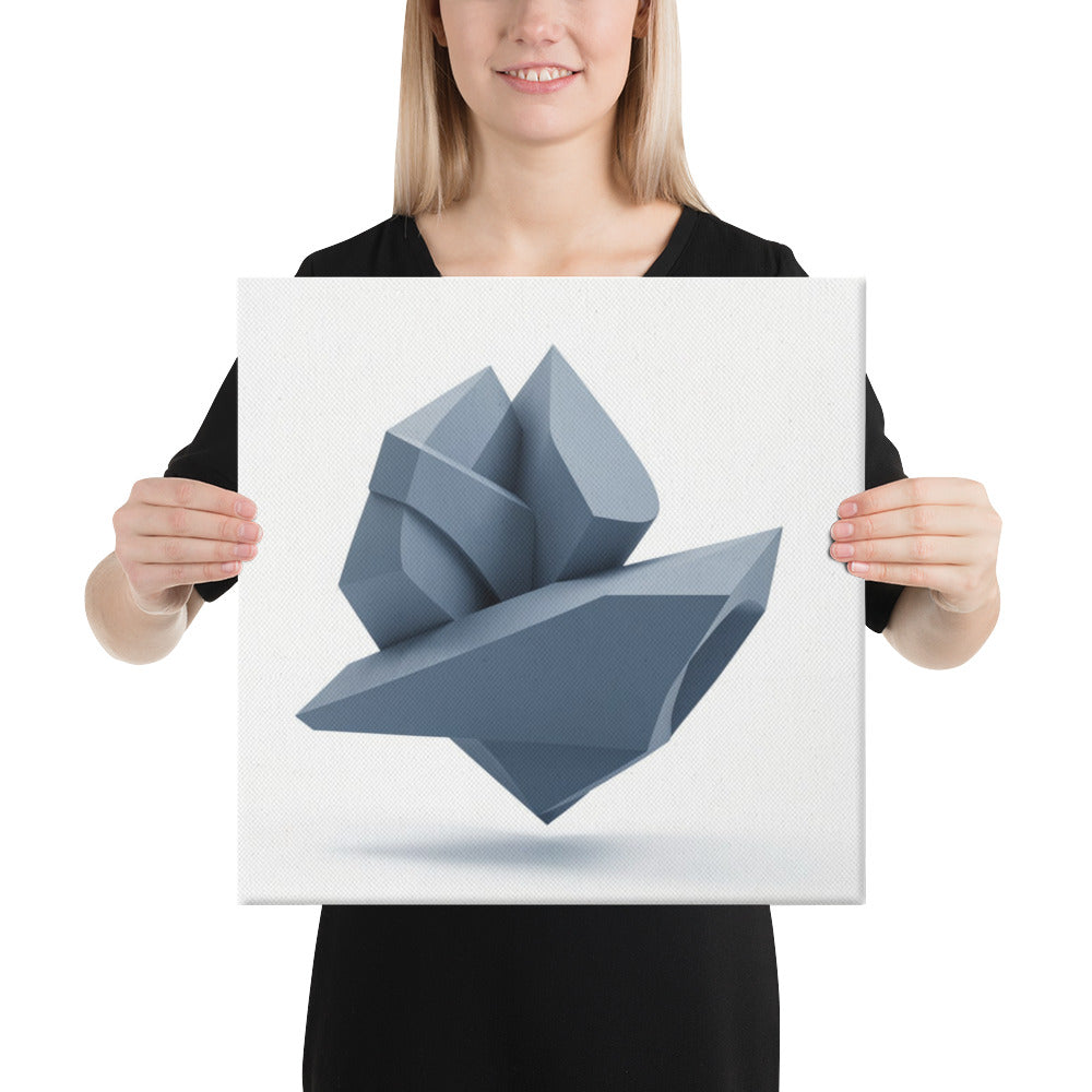 Slate II canvas print product view in 16 x 16 inch universal size