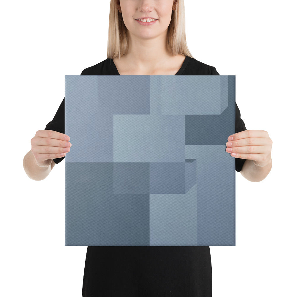 Slate III canvas print product view in 16 x 16 inch universal size