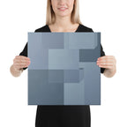 Slate III canvas print product view in 16 x 16 inch universal size