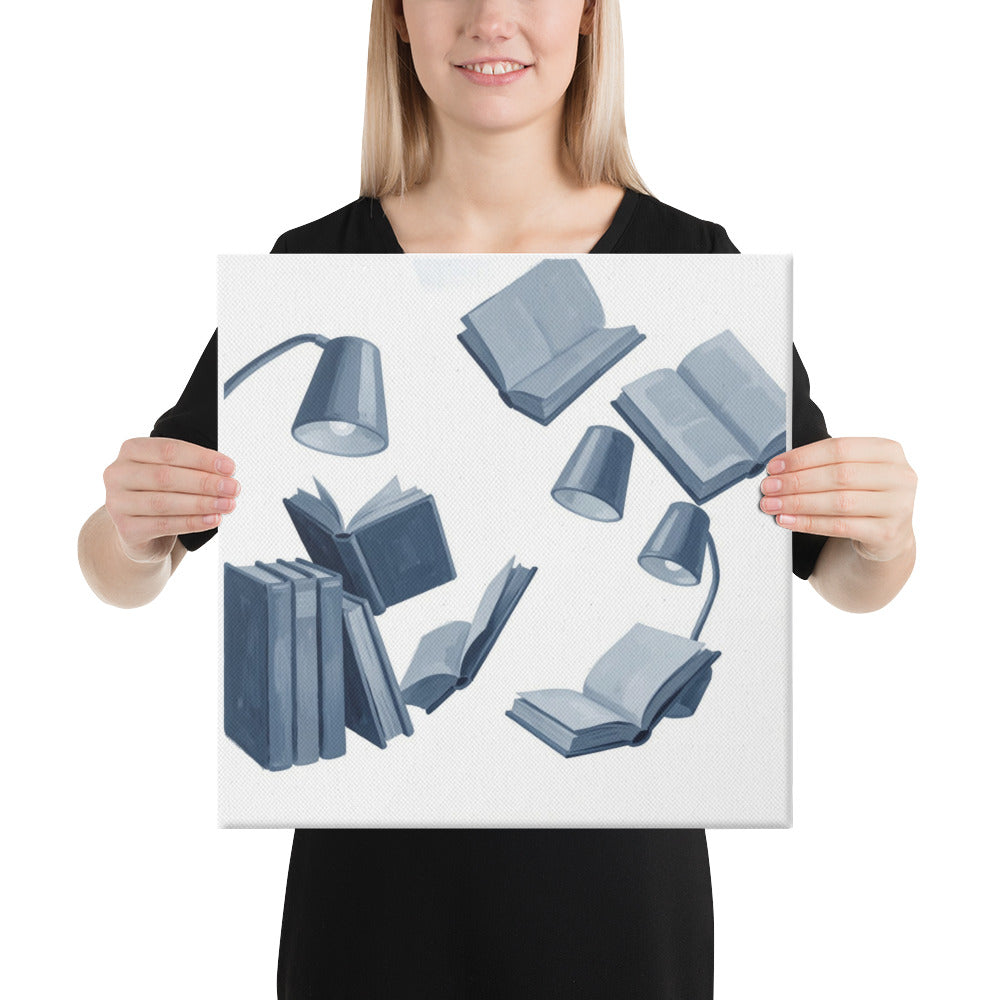 Slate X canvas print product mockup in 16 x 16 inch universal size