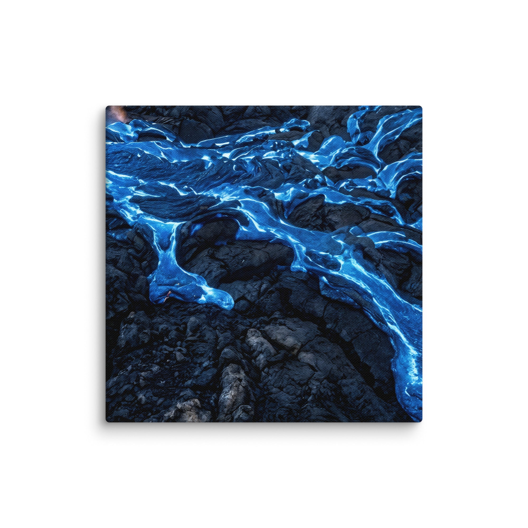 Scoria canvas print, wall display view in 16 x 16 inch universal size