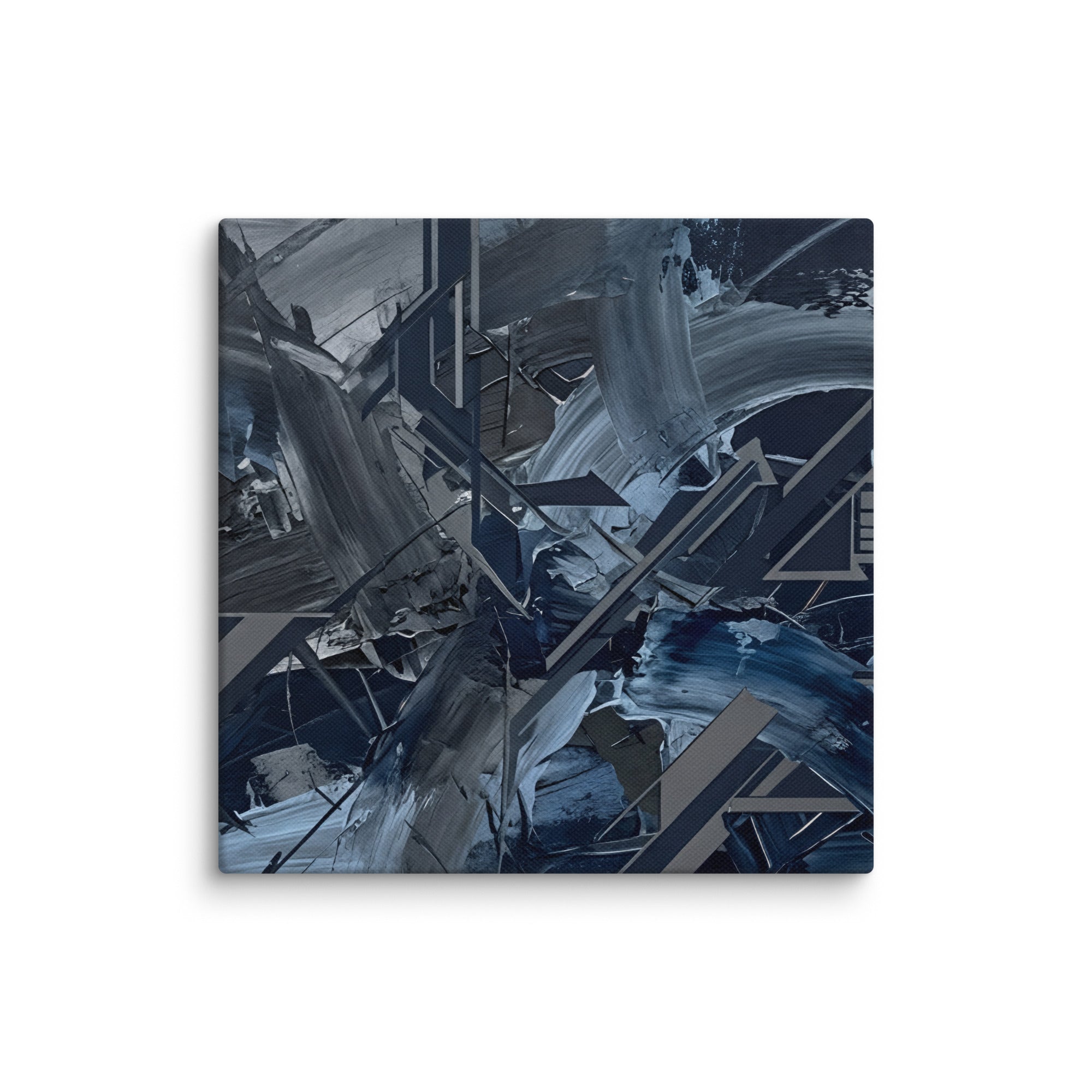 Torrent canvas urban, wall display view in 37 x 37 inch statement piece