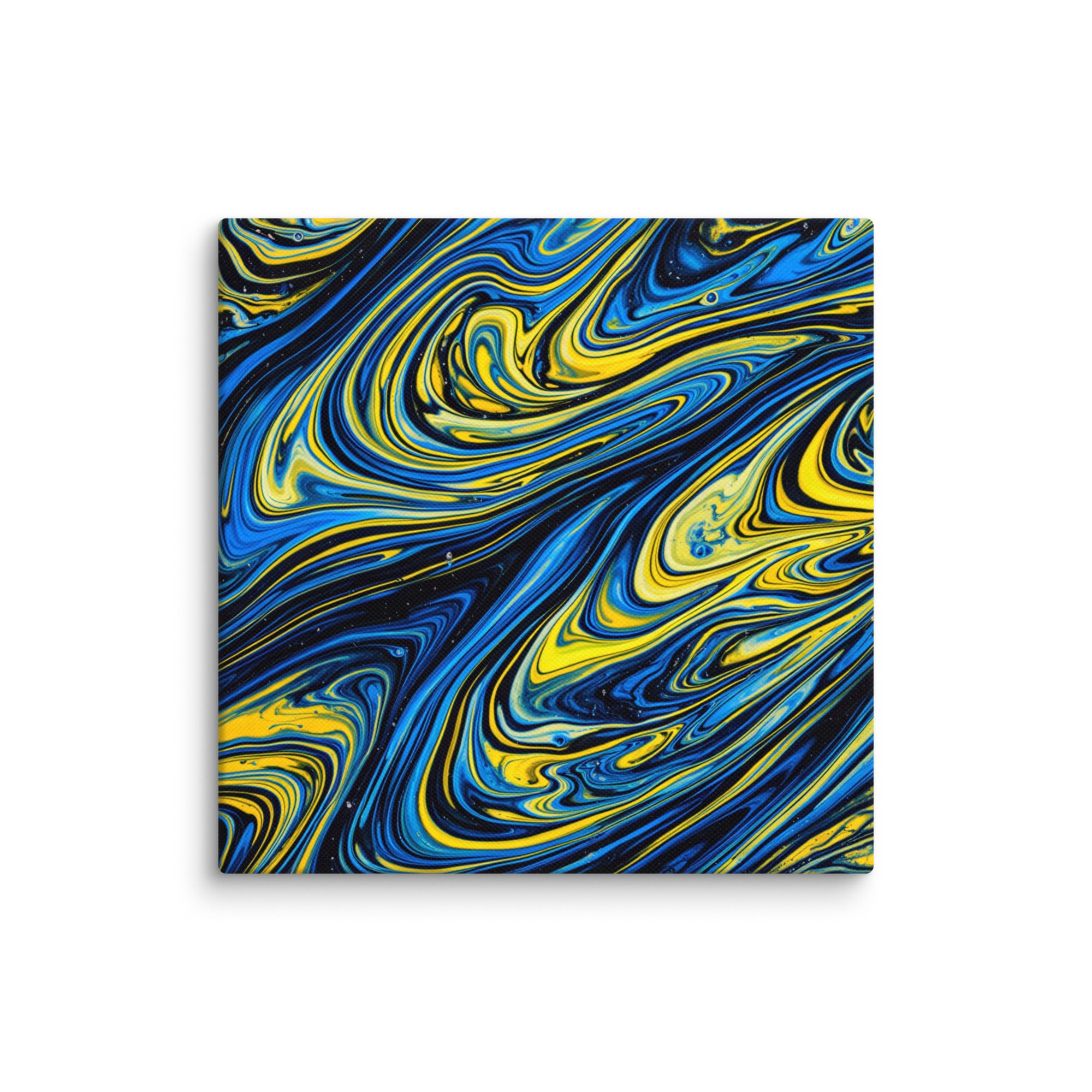 Coral canvas print product view in 36 x 36 inch statement piece