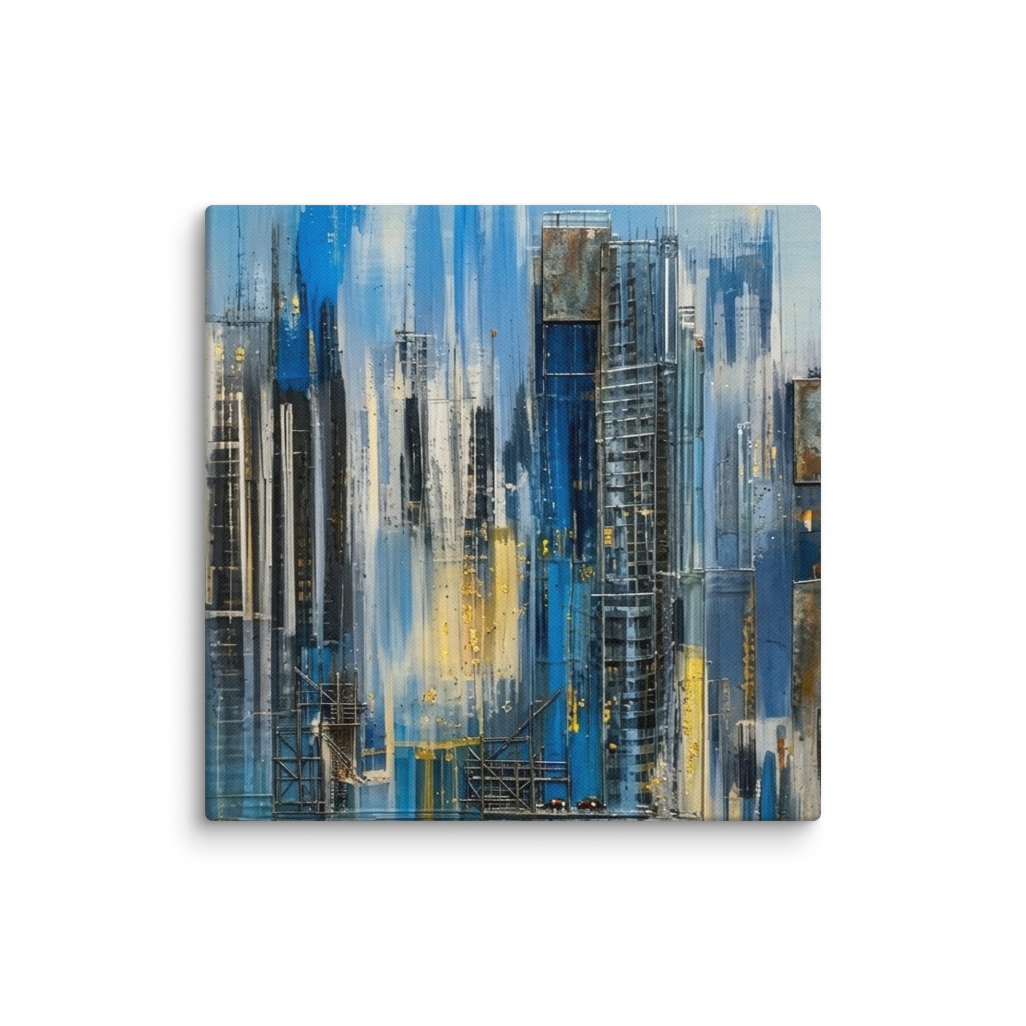 Facade canvas print wall display image in 36 x 36 inch statement piece