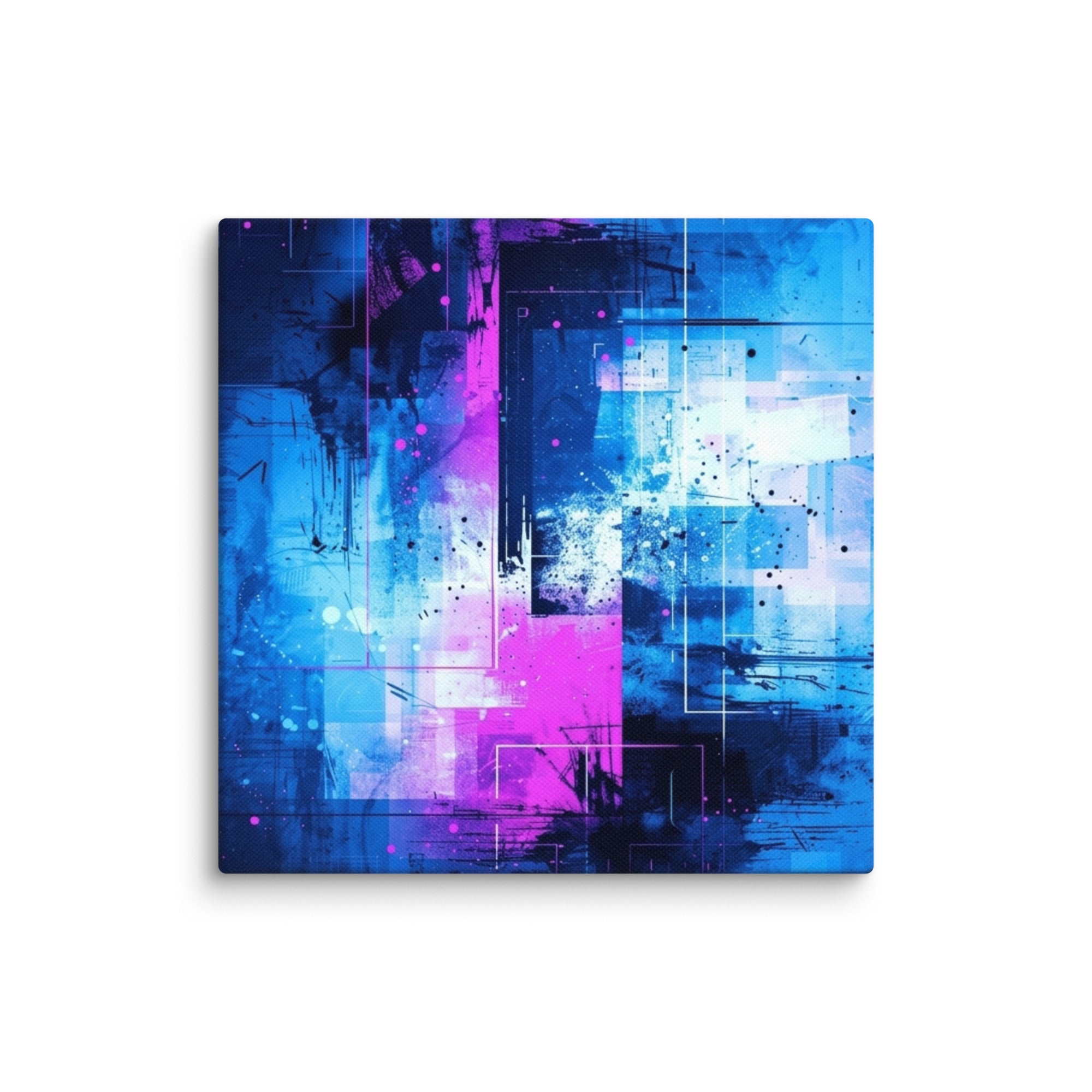 Canvas 'Neon wall art front-facing product image in 36 x 36 inch statement piece
