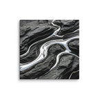 Basalt canvas print product mockup in 32 x 32 inch statement piece