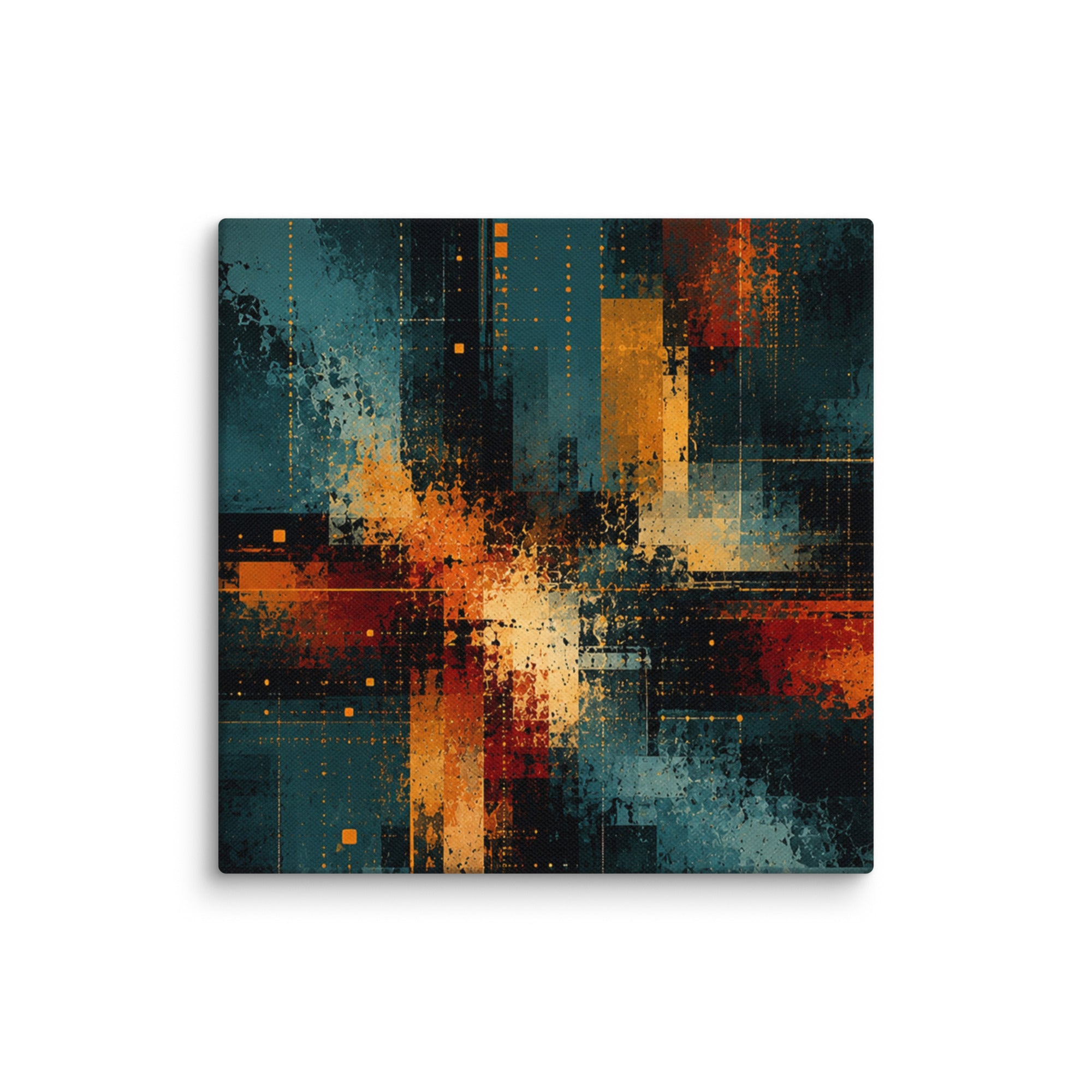 Axion canvas print front-facing product image in 36 x 36 inch statement piece