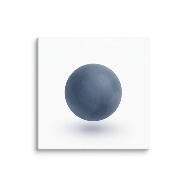 Slate VII canvas print shown in wall display view in 6 x 6 inch universal size