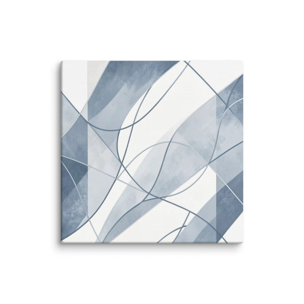 Slate XVII canvas print shown in wall display view in 6 x 6 inch universal size