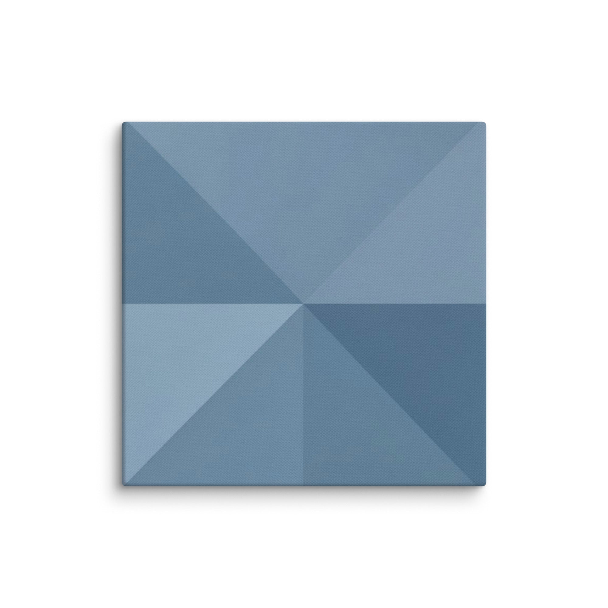 Slate XVIII canvas print shown in wall display view in 6 x 6 inch universal size