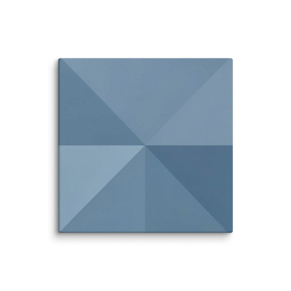 Slate XVIII canvas print shown in wall display view in 6 x 6 inch universal size