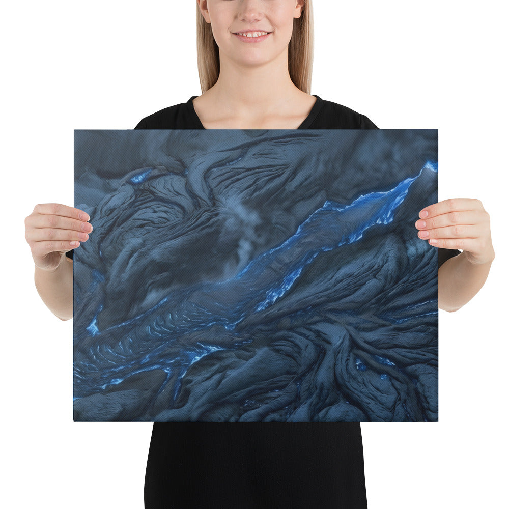 Vent canvas print, product view in 16 x 16 inch universal size
