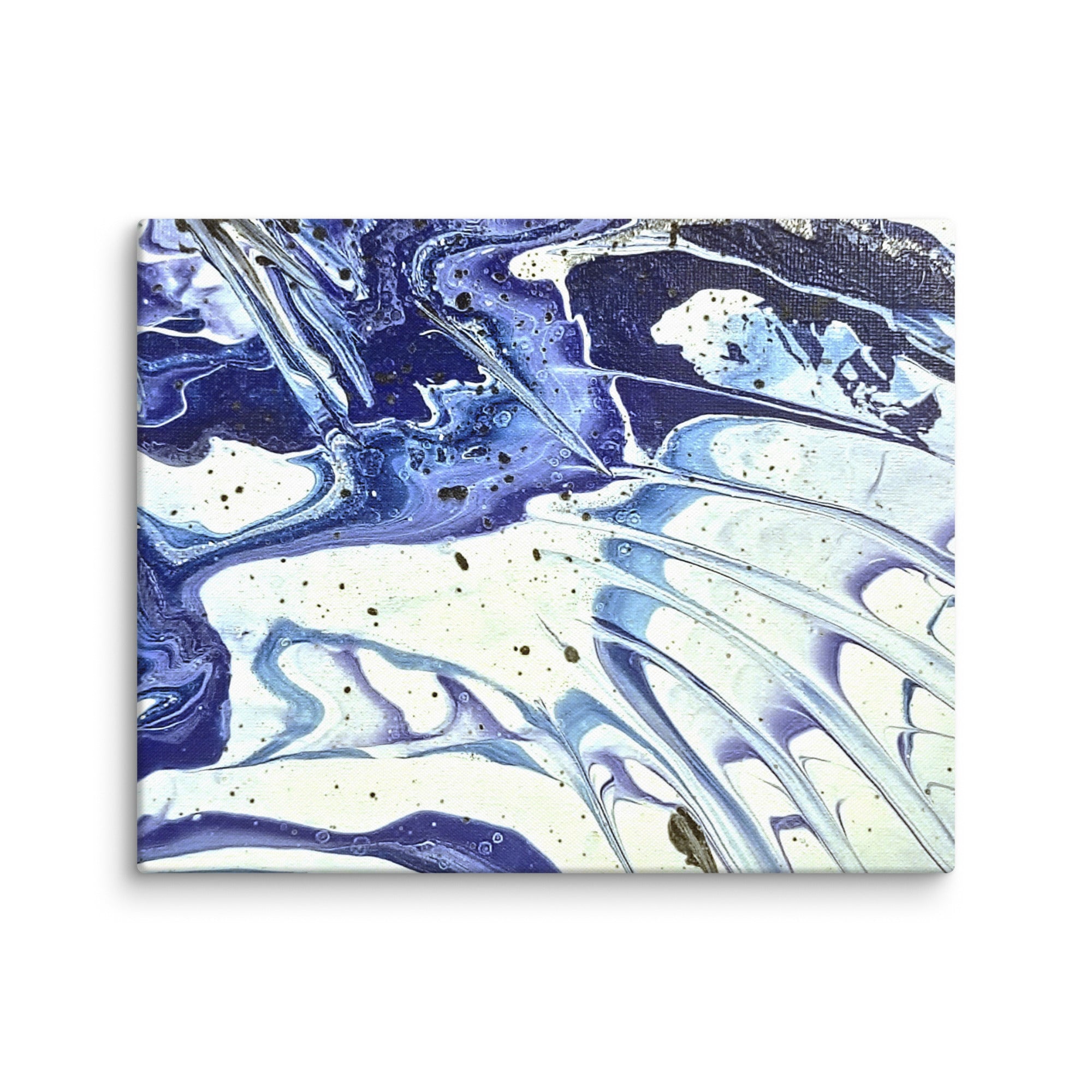 Cobalt canvas print wall display image in 37 x 37 inch statement piece