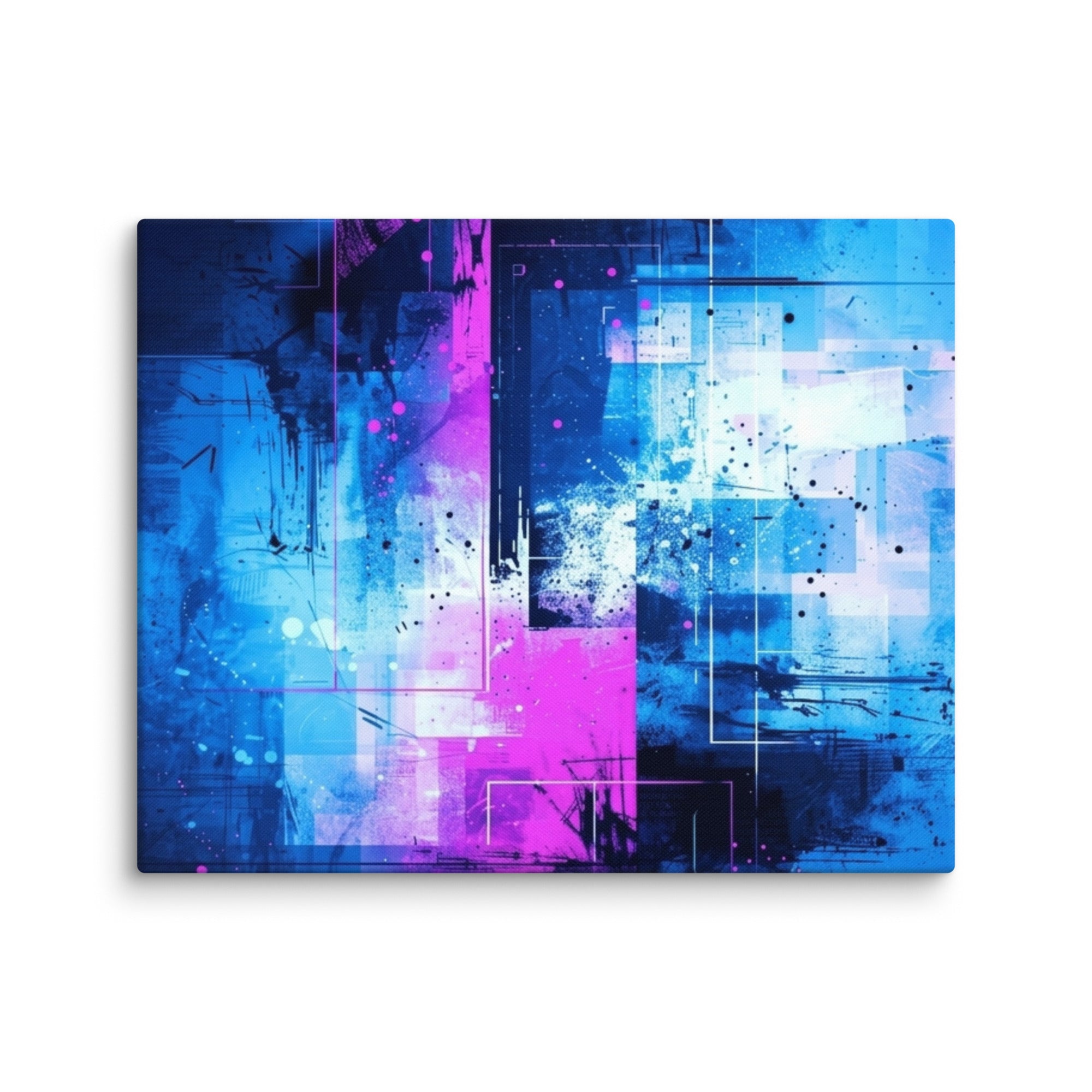 Canvas 'Neon wall art wall display image in 37 x 37 inch statement piece