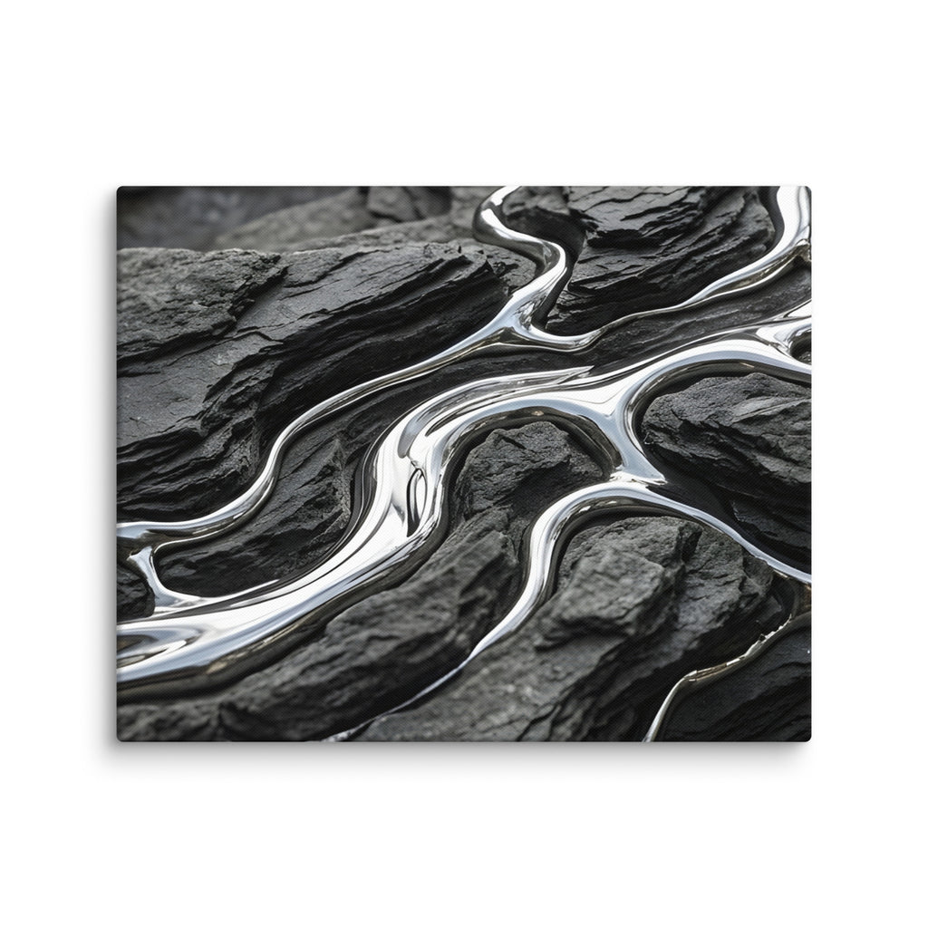 Basalt canvas print product view in 32 x 48 inch statement piece