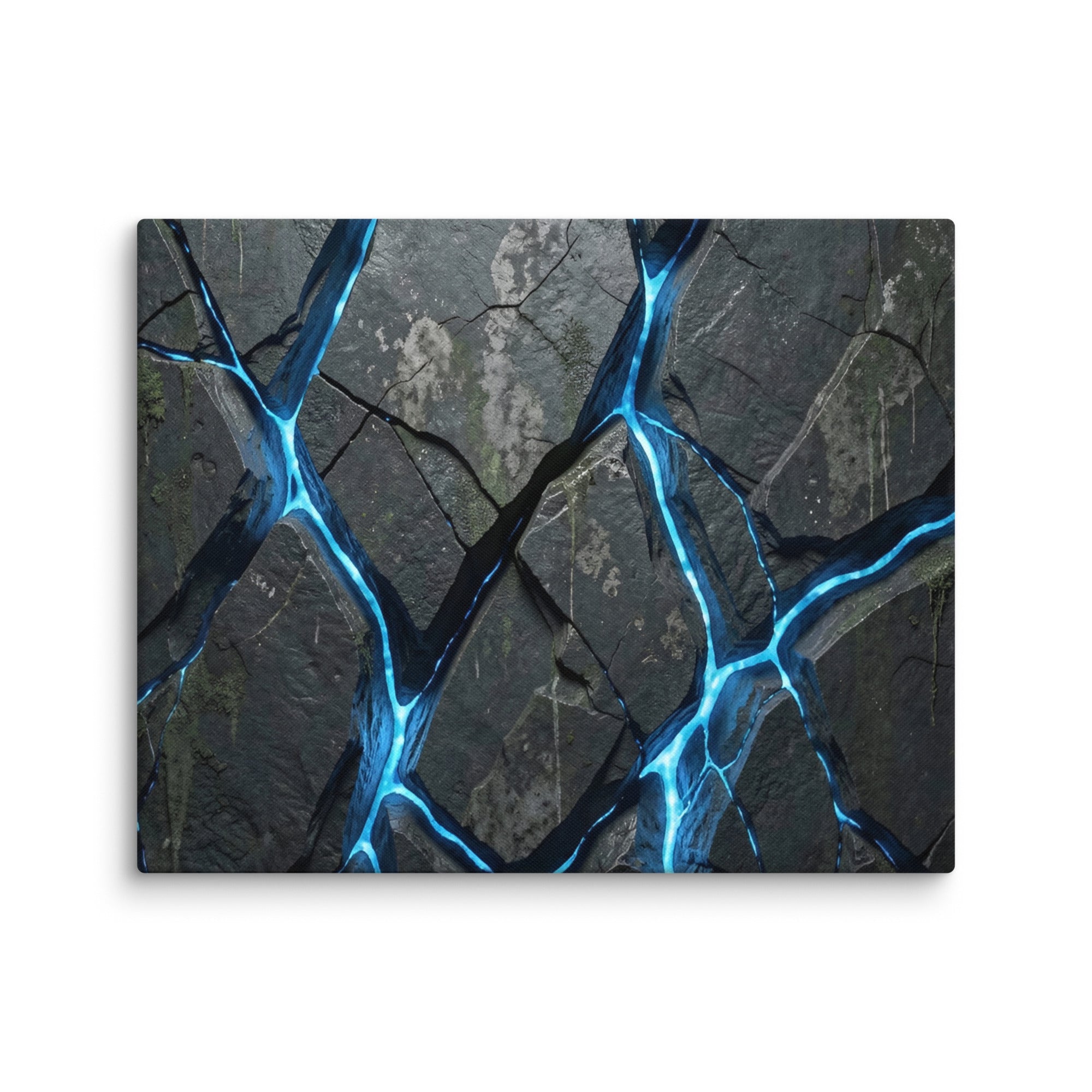 Igneous canvas print, wall display view in 40 x 55 inch statement piece
