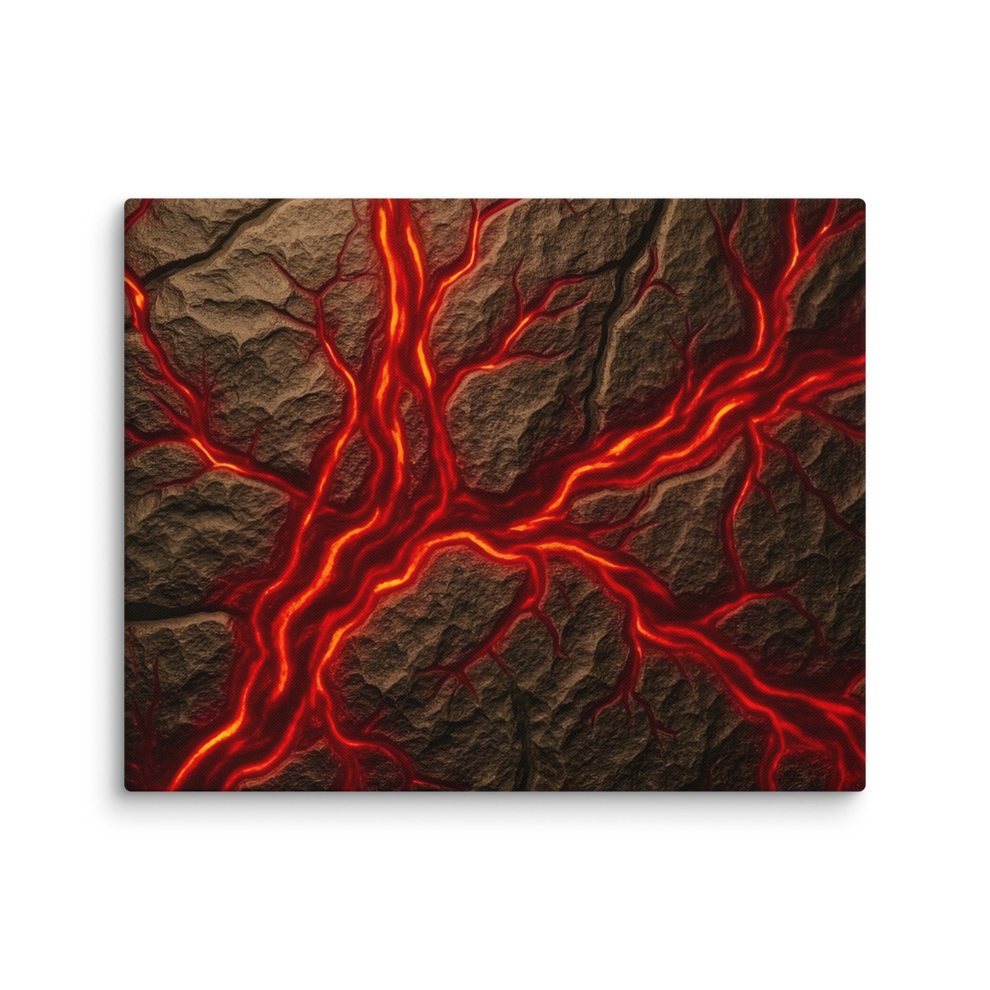 Magma canvas print, wall display view in 40 x 55 inch statement piece