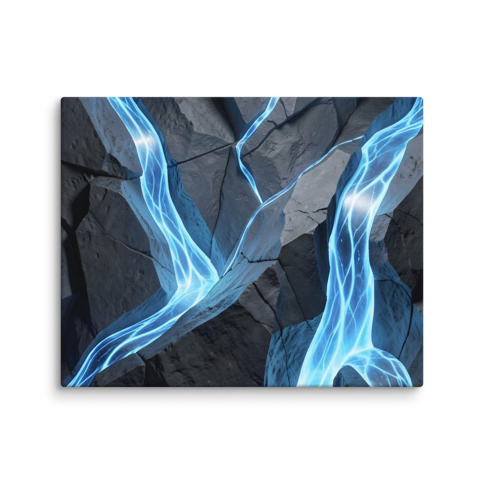 Tephra canvas print, wall display view in 40 x 55 inch statement piece