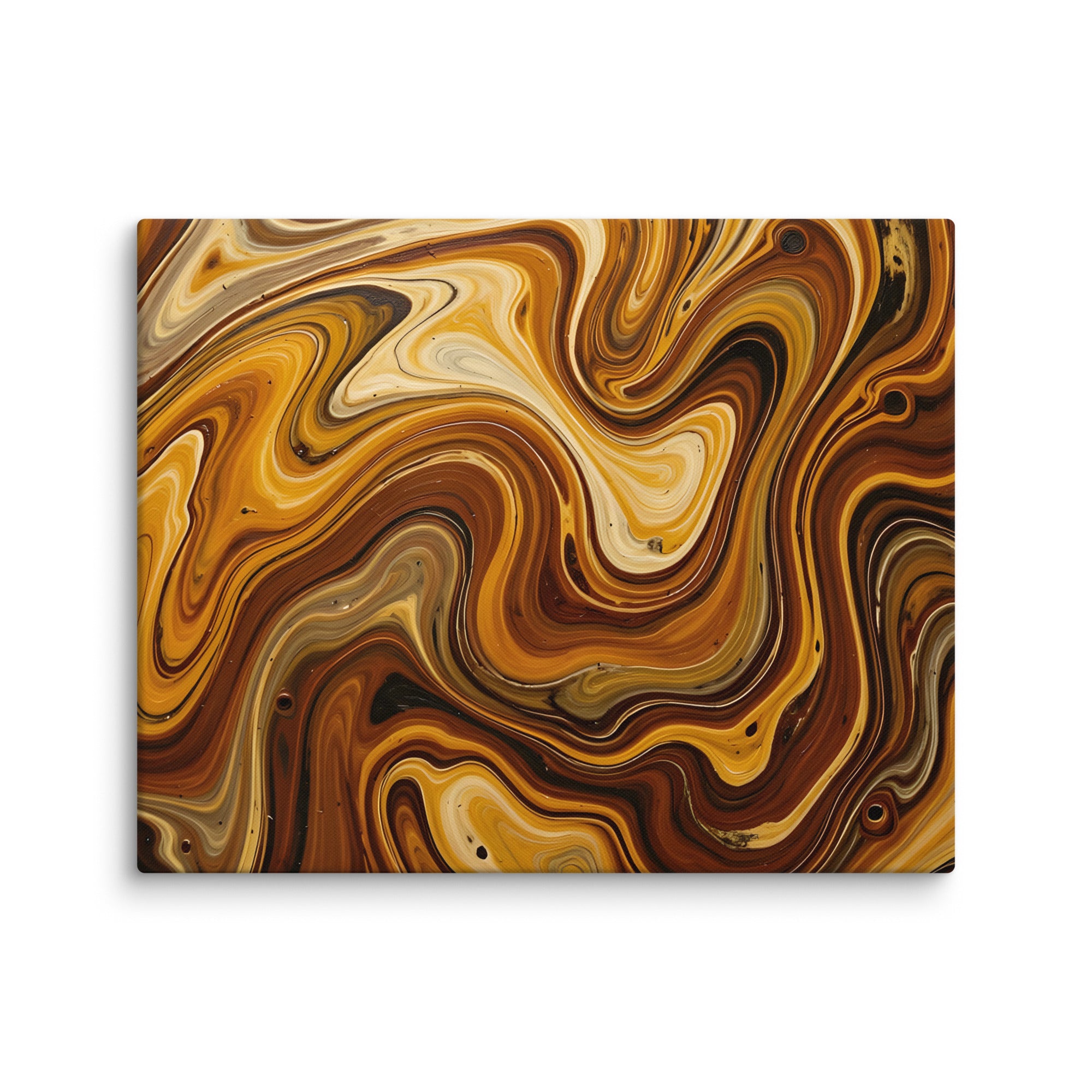 Molten Earth canvas print wall display image in 37 x 37 inch statement piece