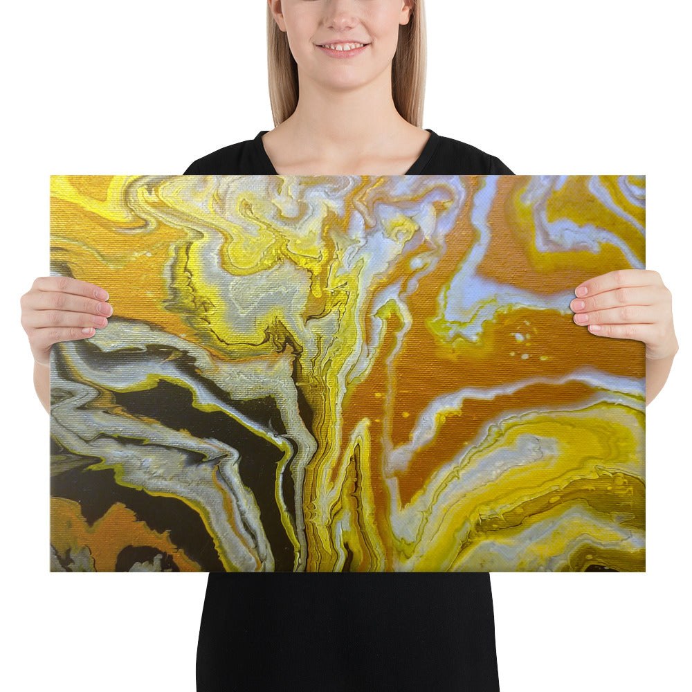 Golden Surge canvas print wall display image in 8 x 12 inch universal size