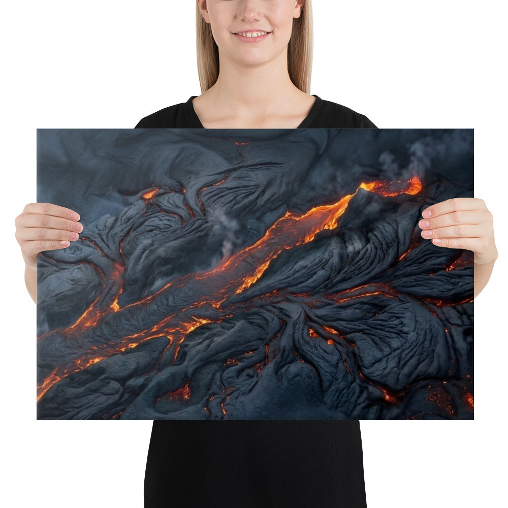 Molten canvas print product mockup in 12 x 18 inch universal size