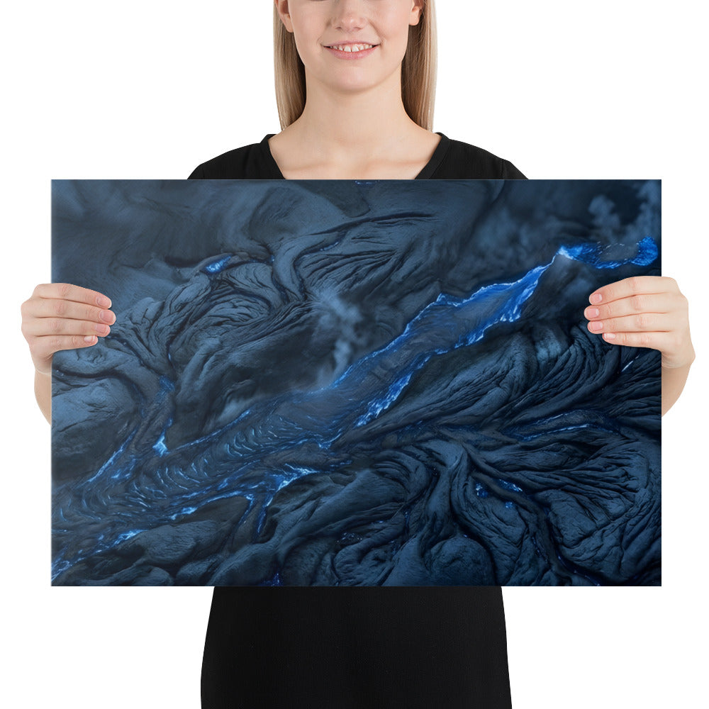Vent canvas print product mockup in 12 x 18 inch universal size