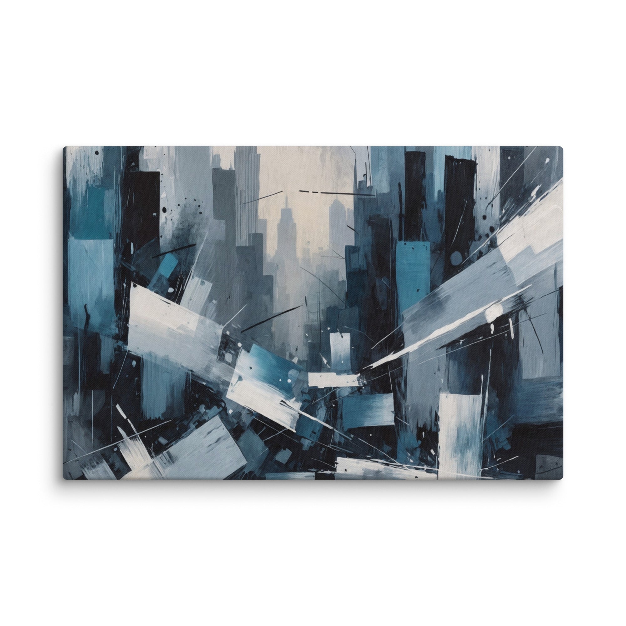 Zephyr canvas skyline, wall display view in 16 x 32 inch large size