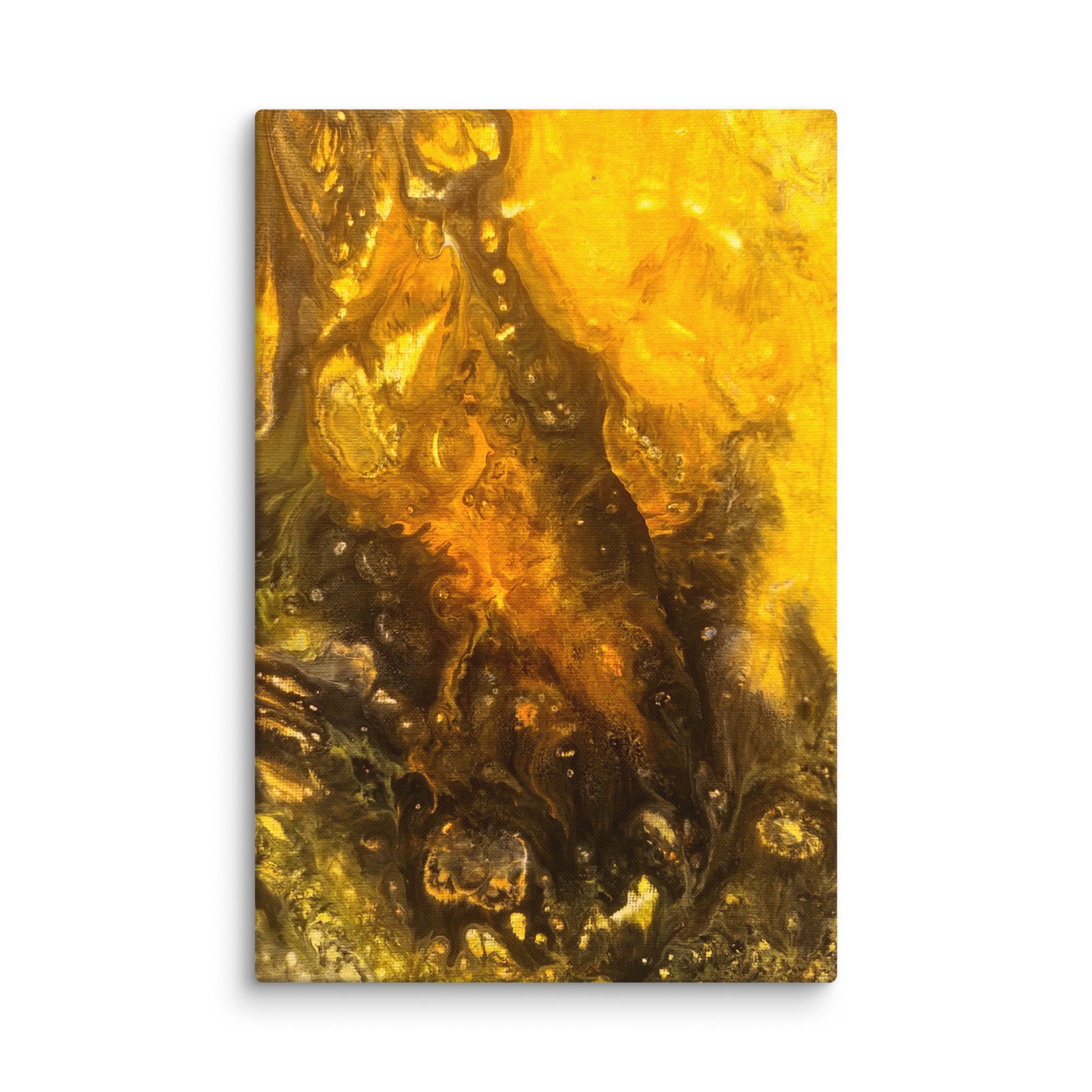 Flame canvas print image for product listing in 12 x 36 inch large size