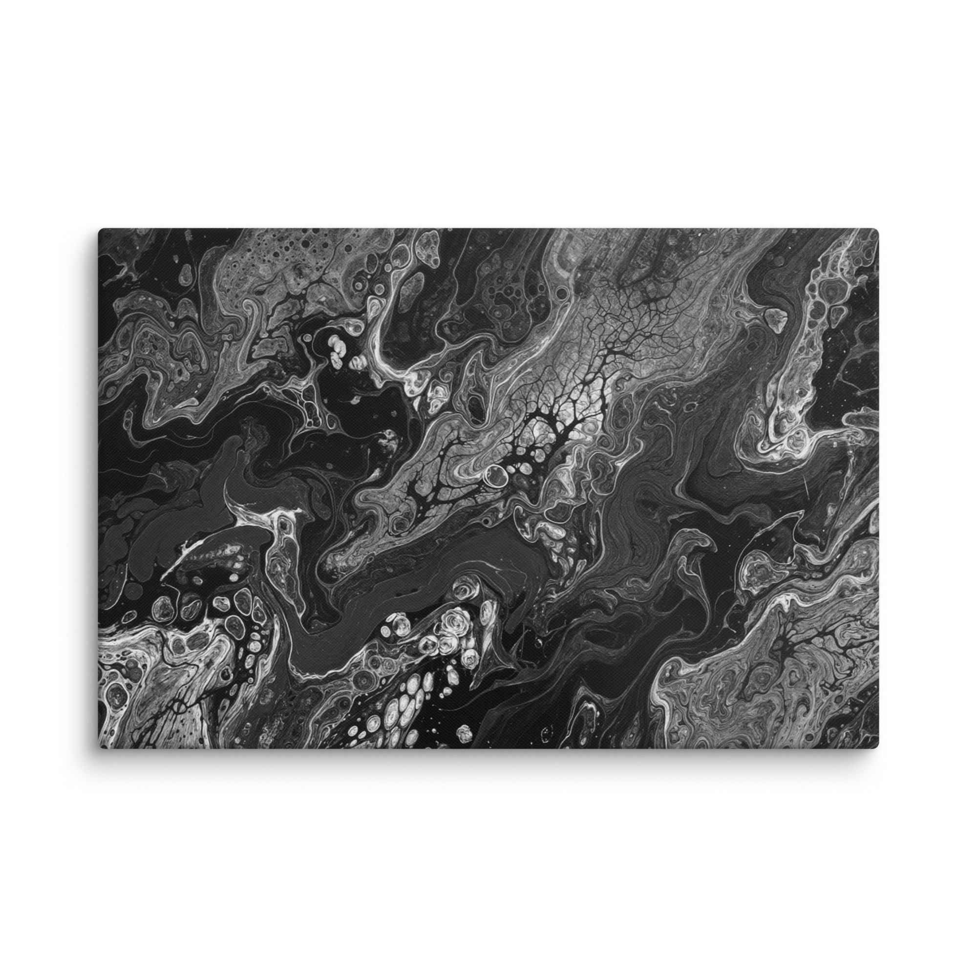 Dark Matter canvas print with product details shown in 11 x 14 inch universal size