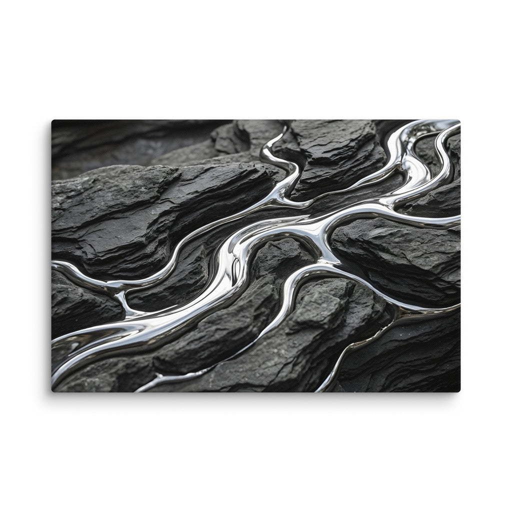 Basalt canvas print product mockup in 12 x 18 inch universal size