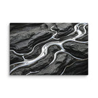Basalt canvas print product mockup in 12 x 18 inch universal size