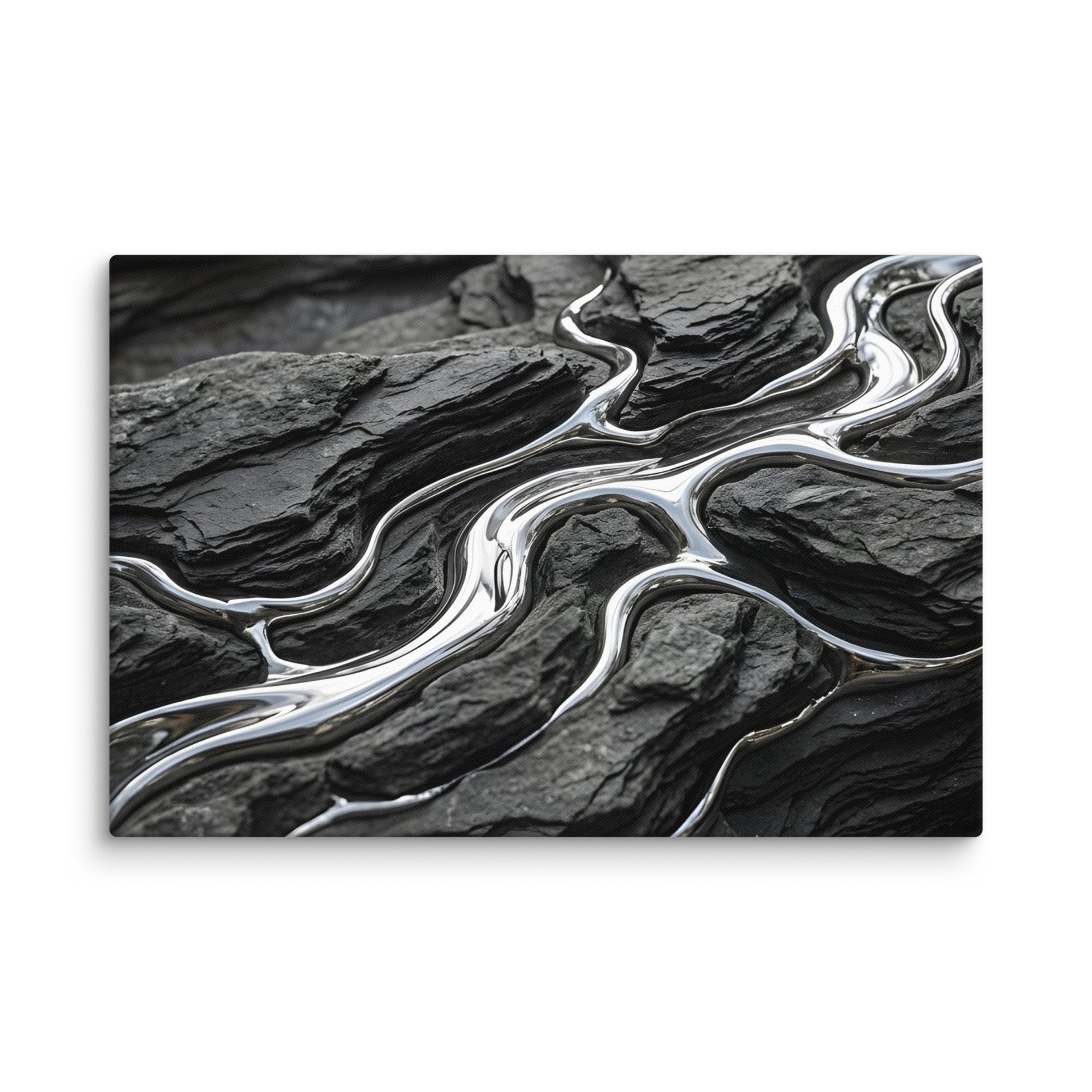 Basalt canvas print product mockup in 12 x 18 inch universal size