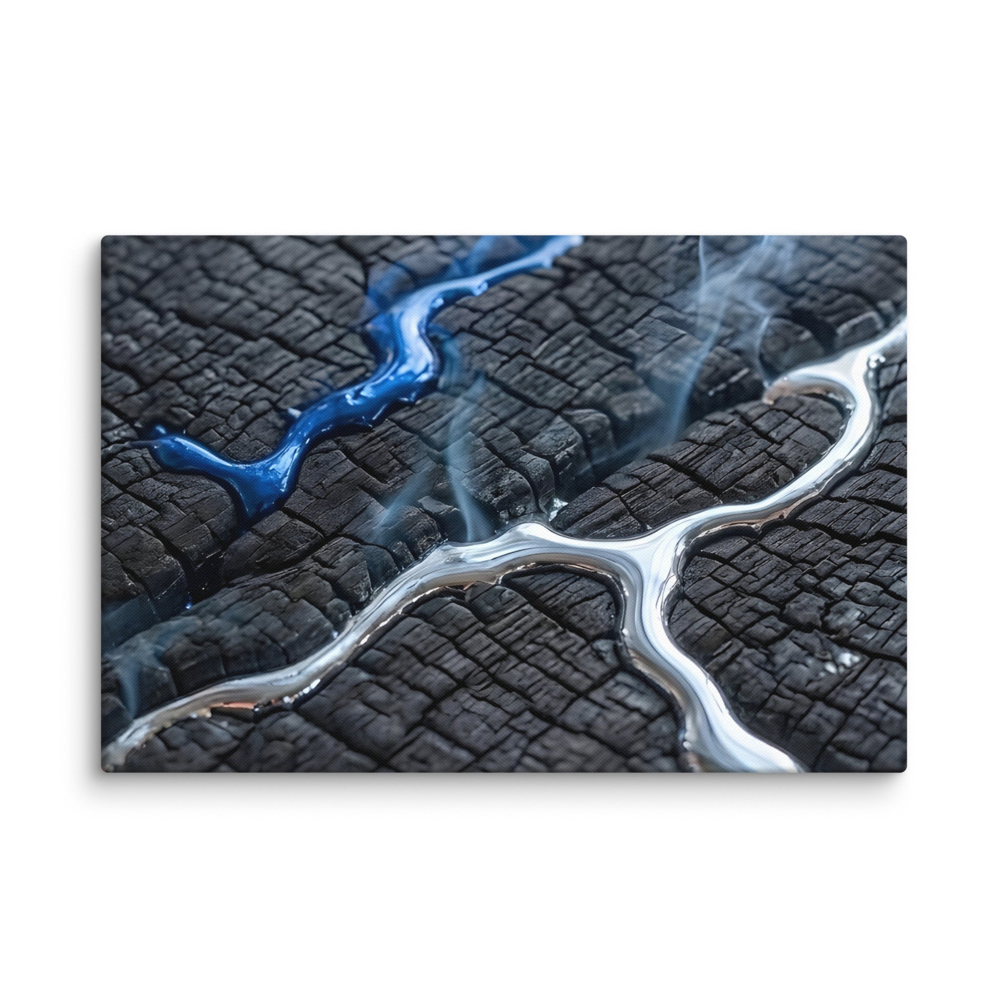 Rhyolite canvas print with product details shown in 14 x 14 inch universal size
