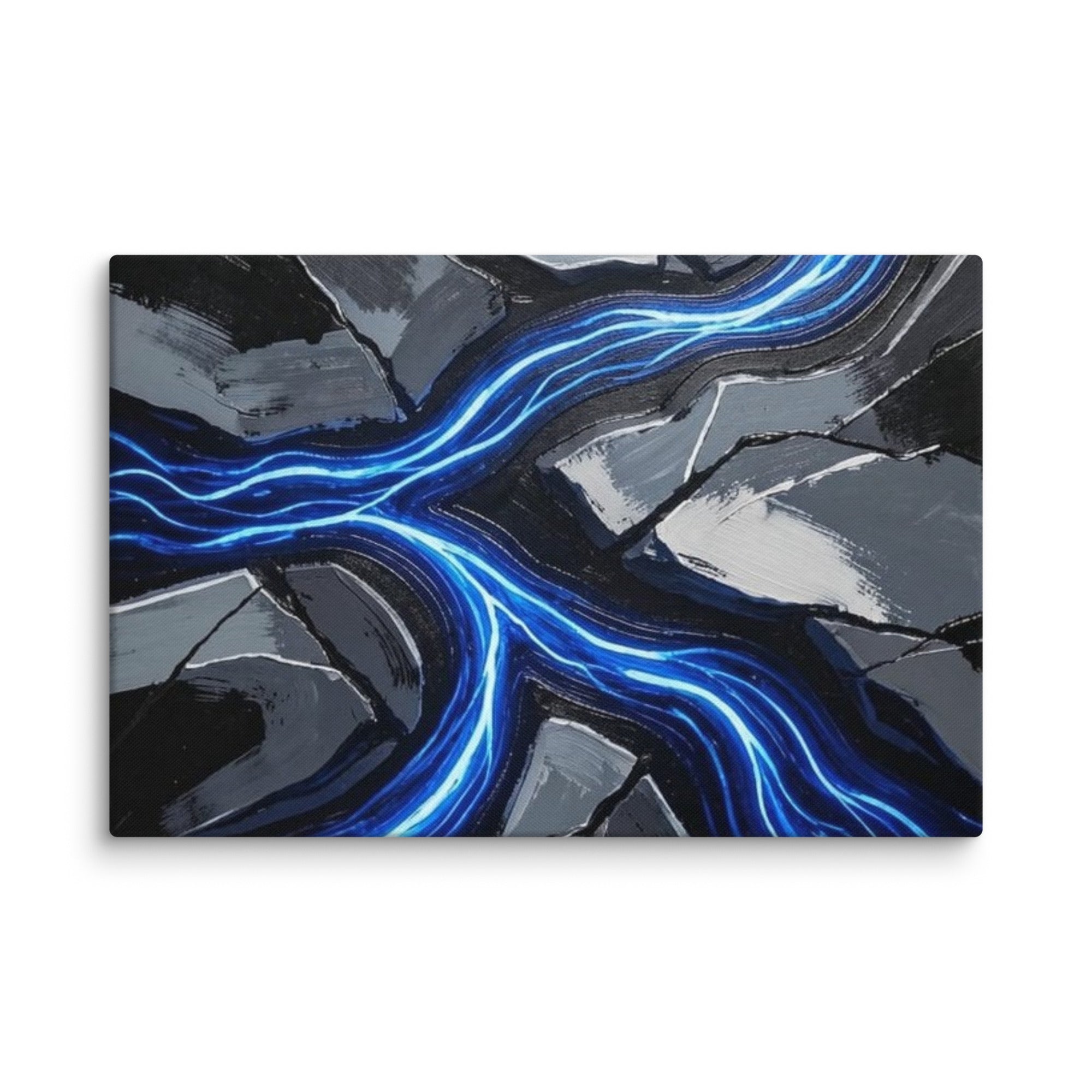 Viscous canvas print, wall display view in 16 x 16 inch universal size