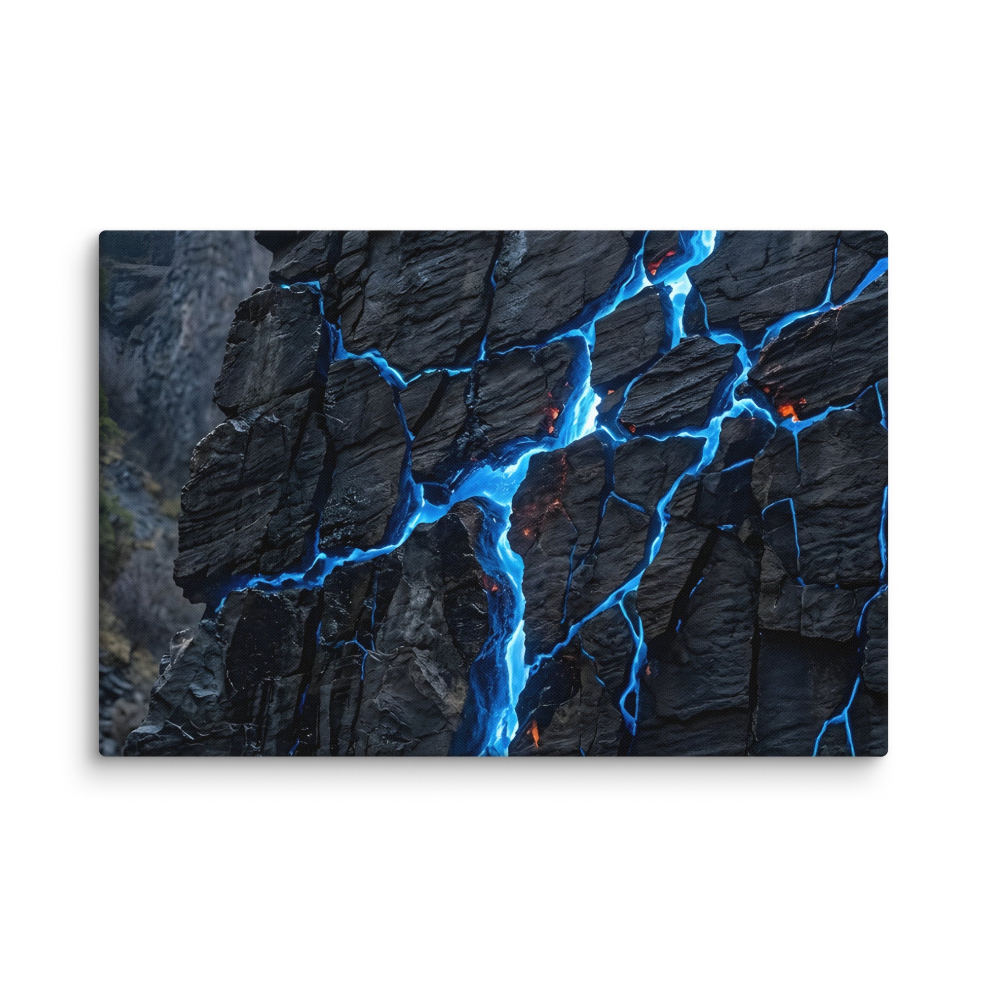 Xenolith canvas print, wall display view in 16 x 16 inch universal size