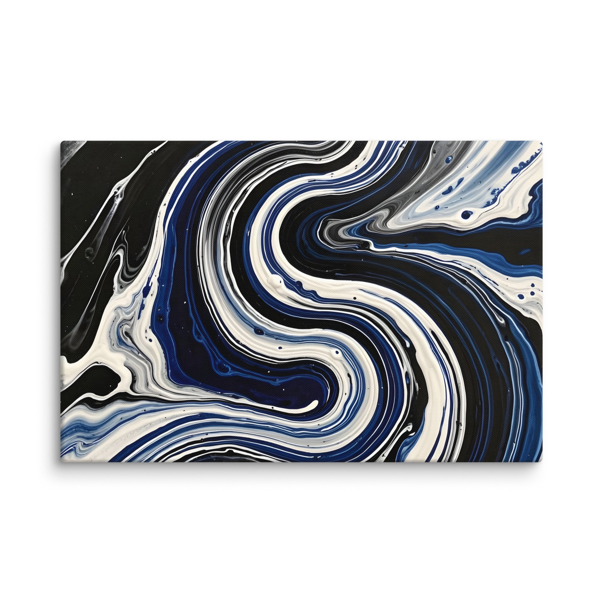 Midnight Surge canvas print with product details shown in 11 x 14 inch universal size