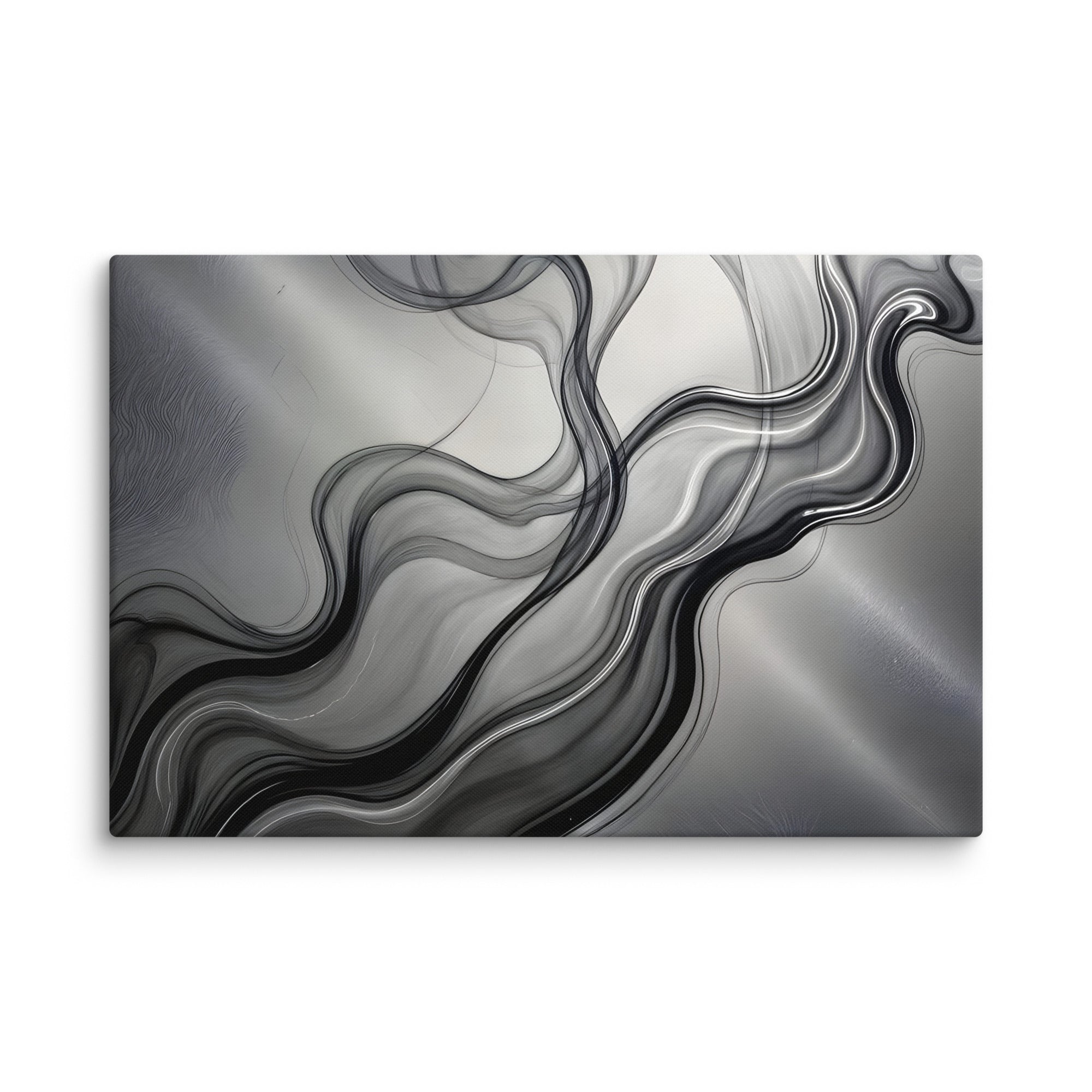 Smoke canvas print, wall display view in 12 x 12 inch universal size