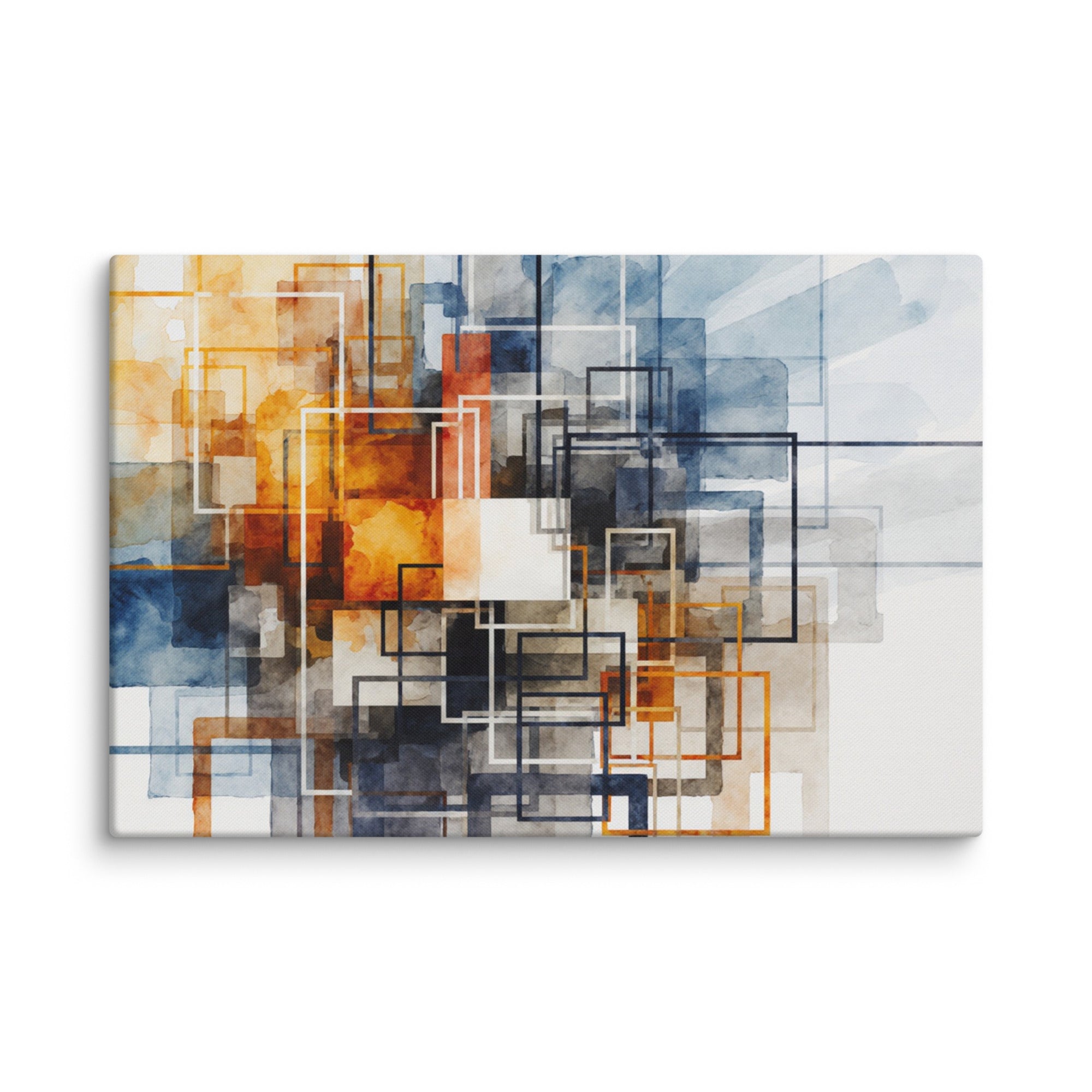 Tessera canvas print, wall display view in 12 x 12 inch universal size