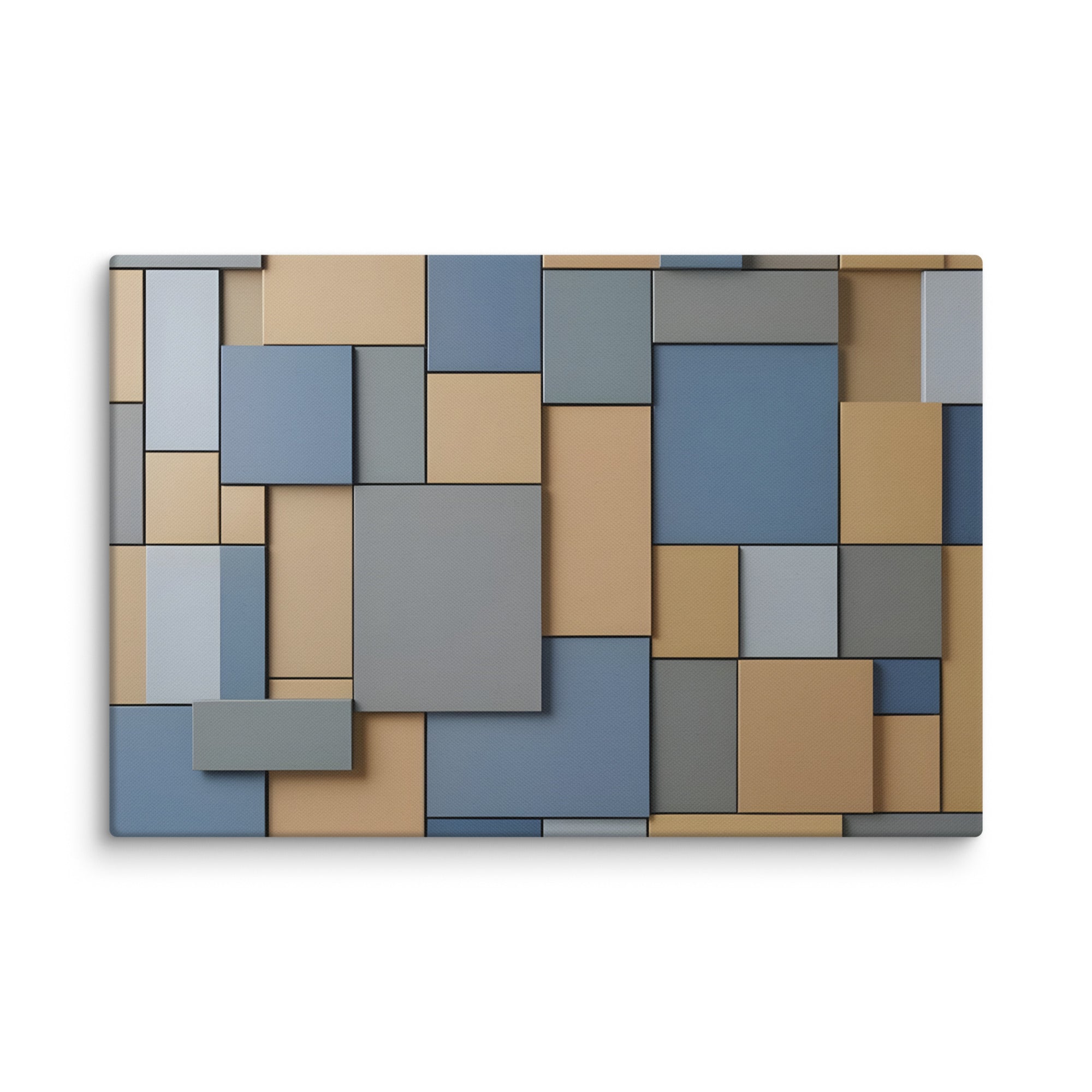 Agate canvas print, wall display view in 12 x 12 inch universal size
