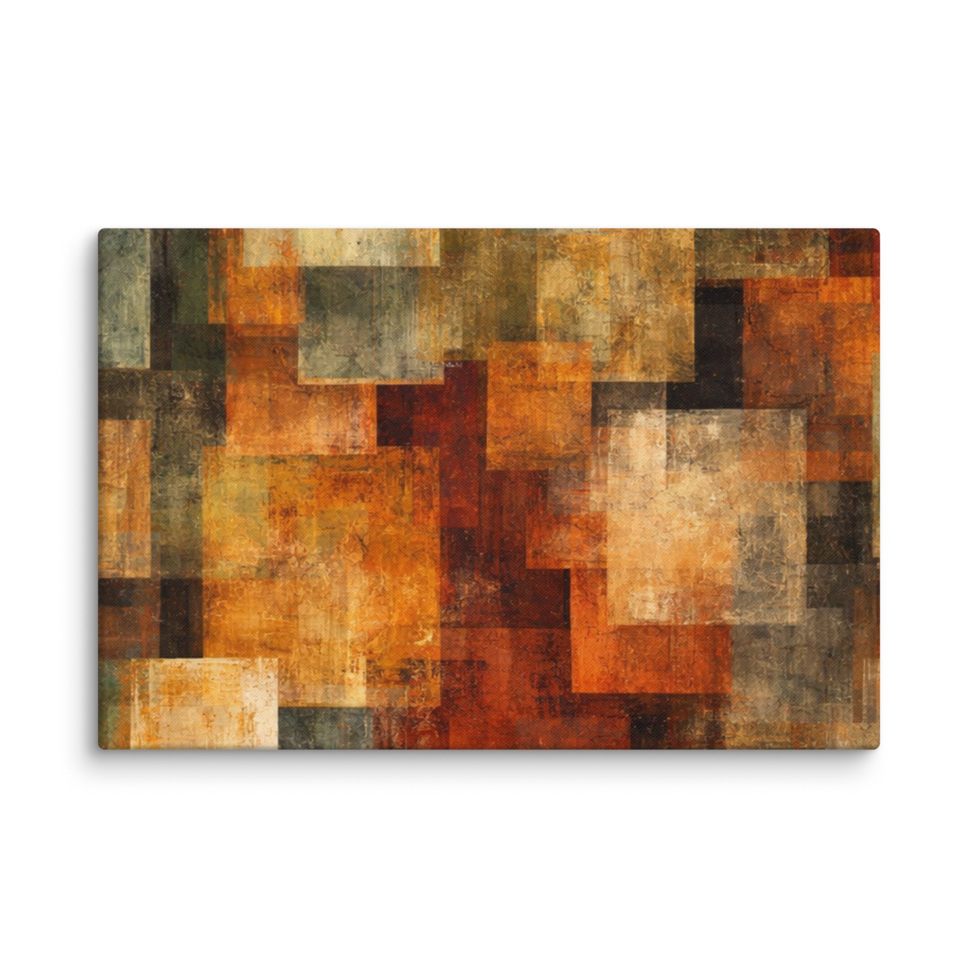 Harvest canvas print, wall display view in 12 x 12 inch universal size